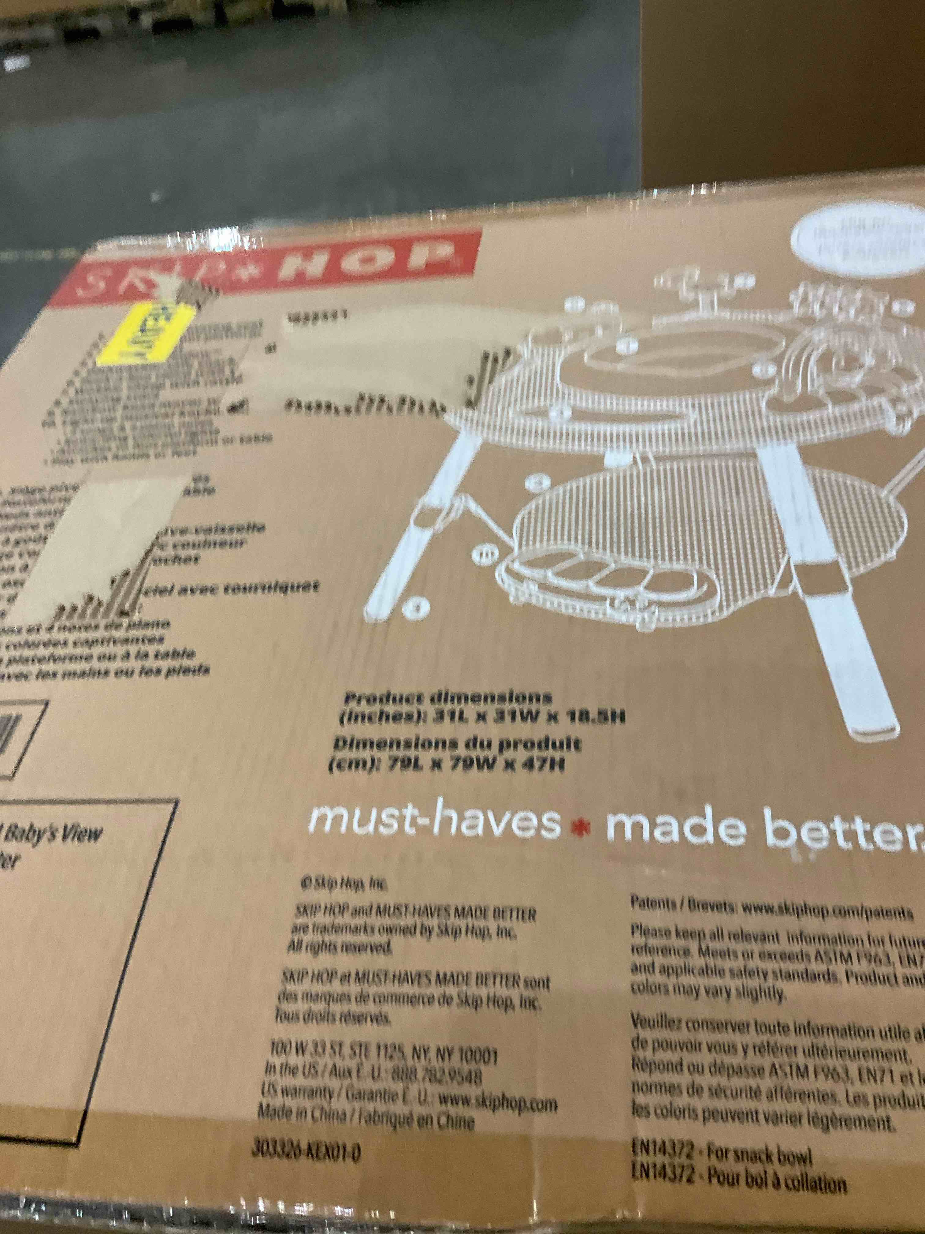 Skip Hop Baby Activity Center: Interactive Play Center with 3-Stage Grow-with-Me Functionality, 4mo+, Silver Lining Cloud