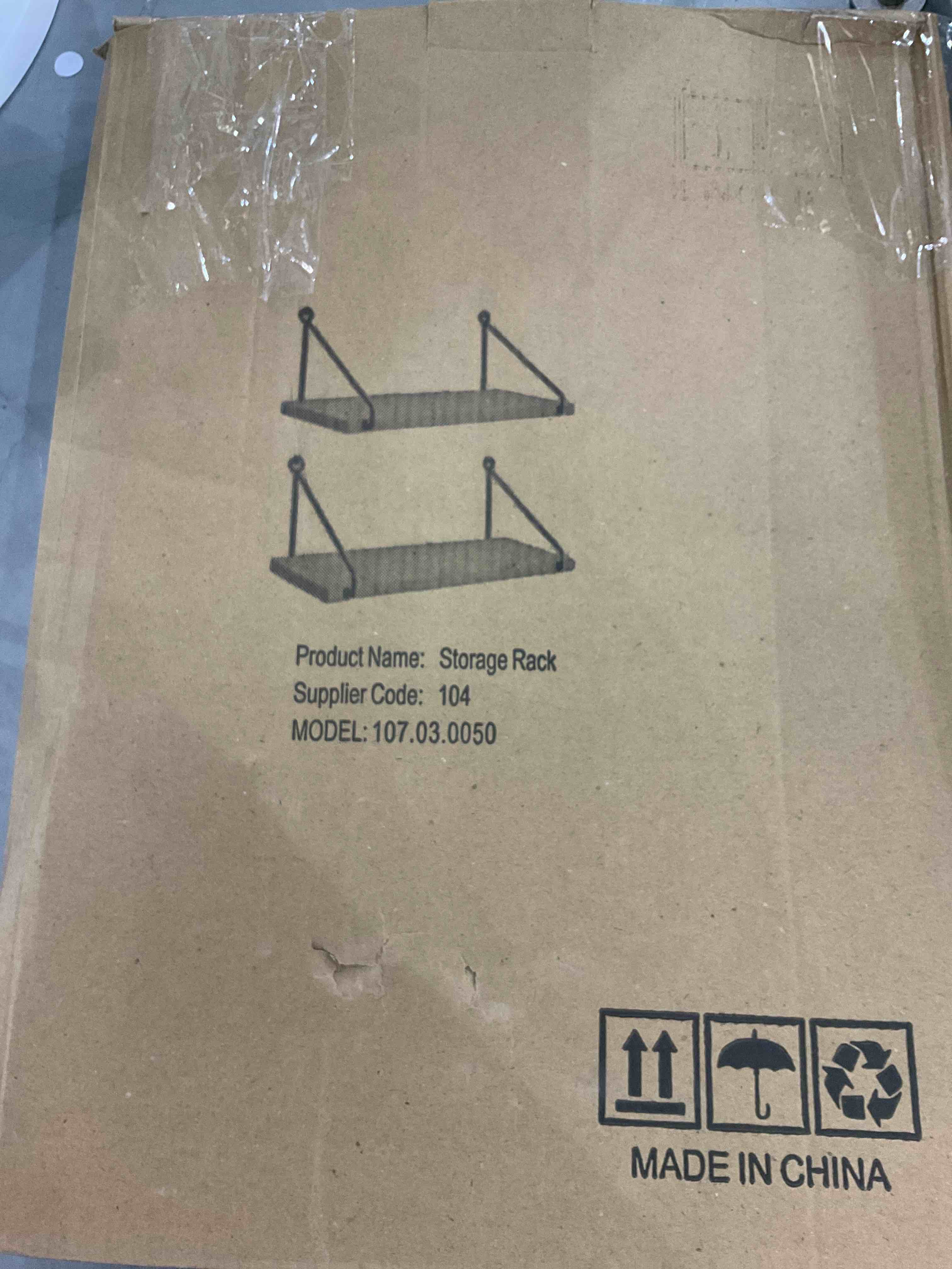 Afuly 12 Inch Deep Floating Shelves Rustic Wall Shelves, Metal Gold White Wall Mounted Shelves, Wall Hanging Storage for Bathroom Kitchen Bedroom, Wood Metal Chic Wall Bookshelf, Set of 2