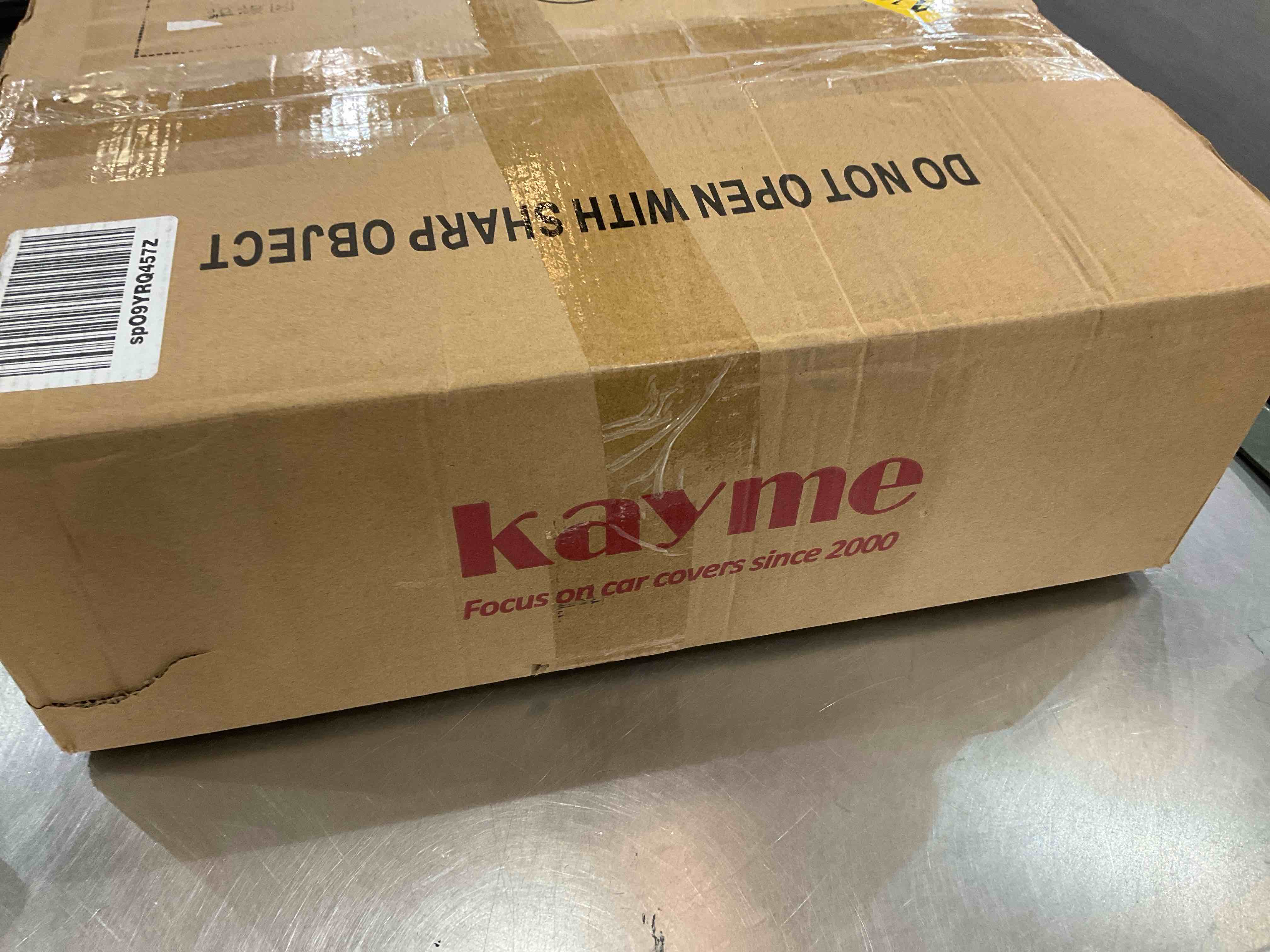 Kayme 6 Layers Car Cover Custom Fit for Dodge Challenger Hellcat (2008-2022) Waterproof All Weather for Automobiles, Outdoor Full Cover Rain Sun UV Protection.Silver