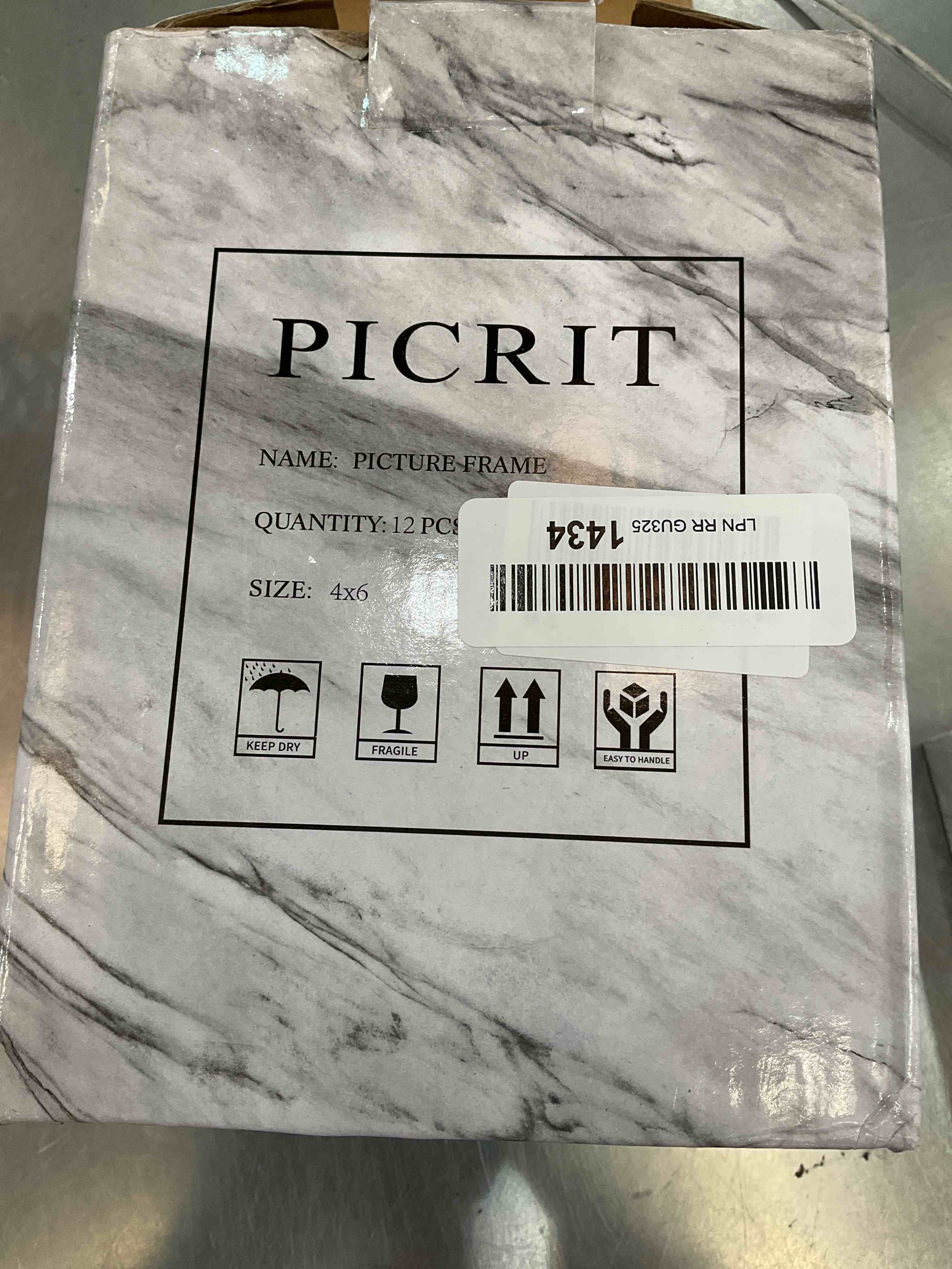 Picrit 4x6 Picture Frame Set of 12 Display 3.5x5 with Mat or 4x6 Without Mat Photo Frames for Wall Mounting or Table Top Display White