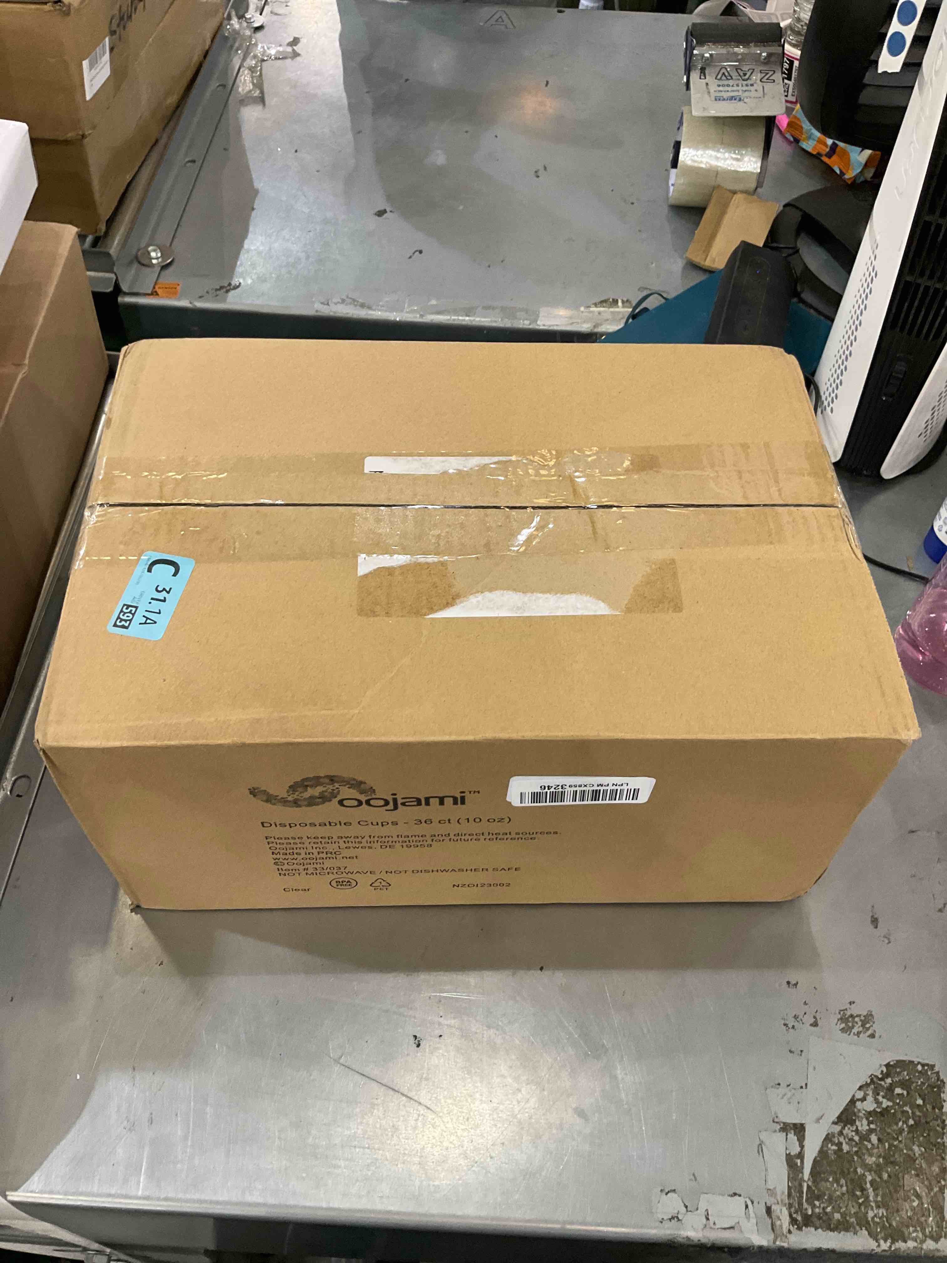 36 piece Stemless Unbreakable Crystal Clear Disposable Plastic Wine Glasses Set of 36 (10 Ounces)