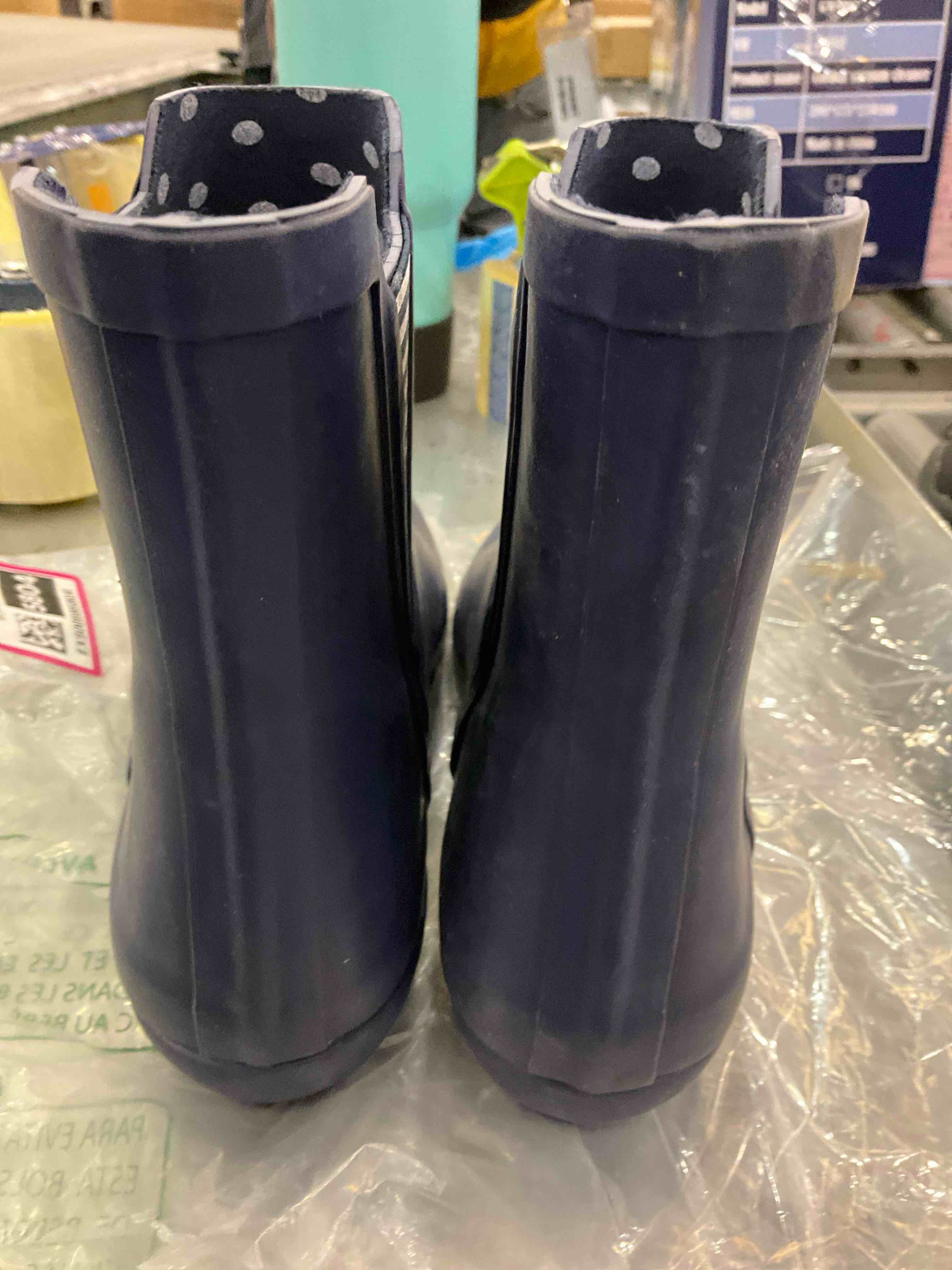 LONDON FOG Womens Piccadilly Rain Boot Navy 8 M US