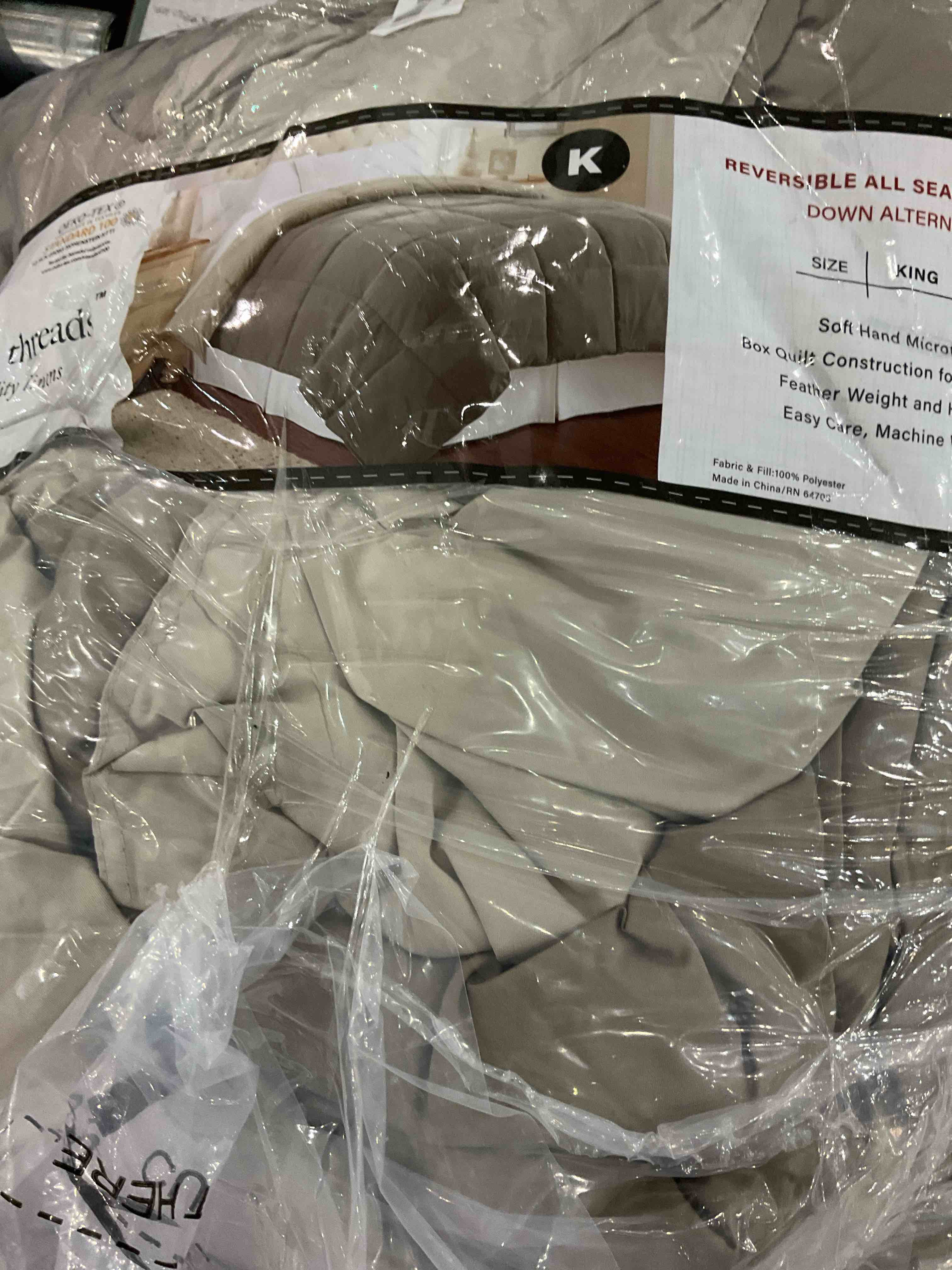 Modern Threads Down Alternative Microfiber Quilted Reversible Comforter & Duvet Insert - Soft, Comfortable Alternative to Goose Down - Bedding for All Seasons 