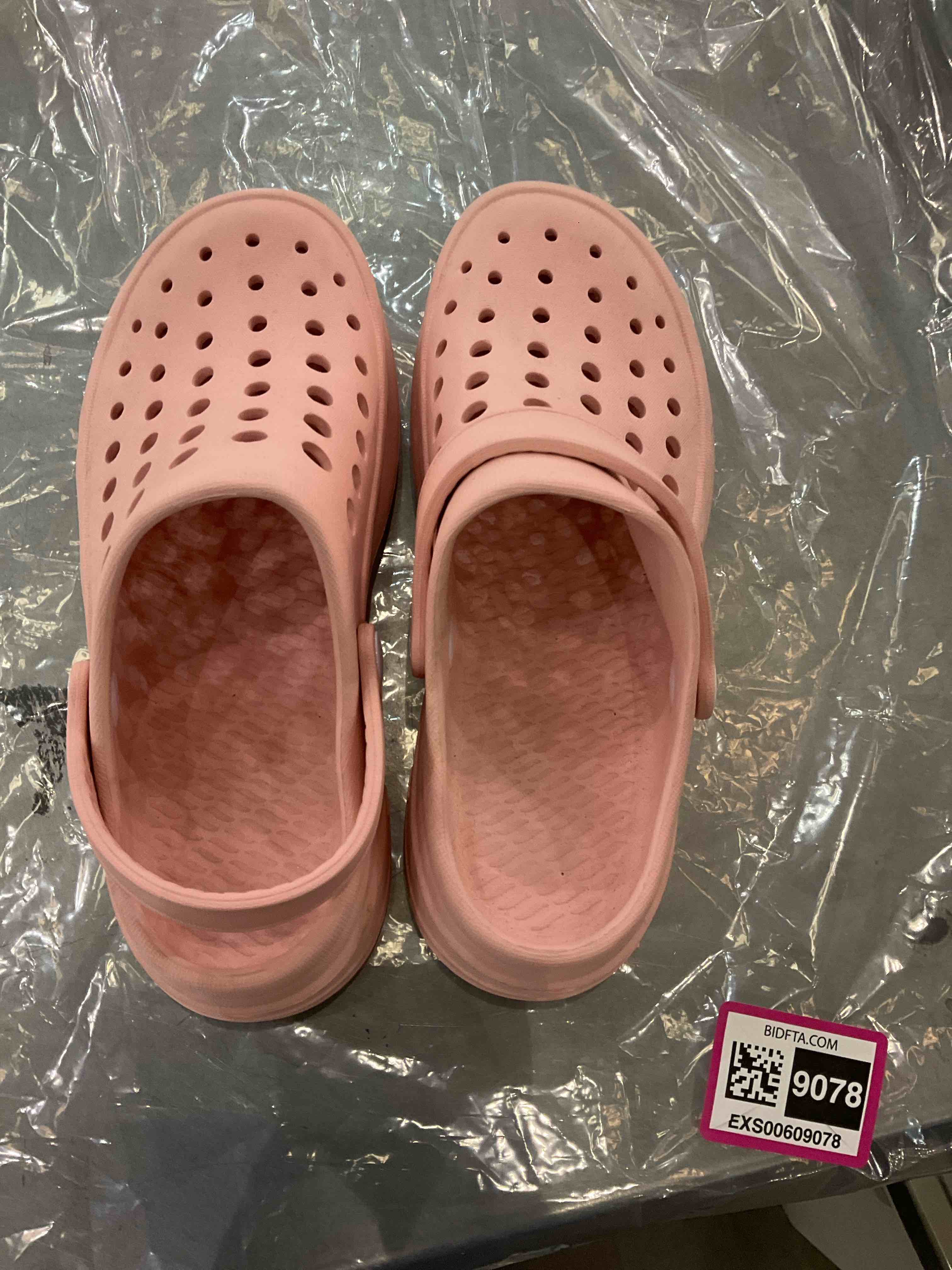 slip on rubber shoe pink kids 4
