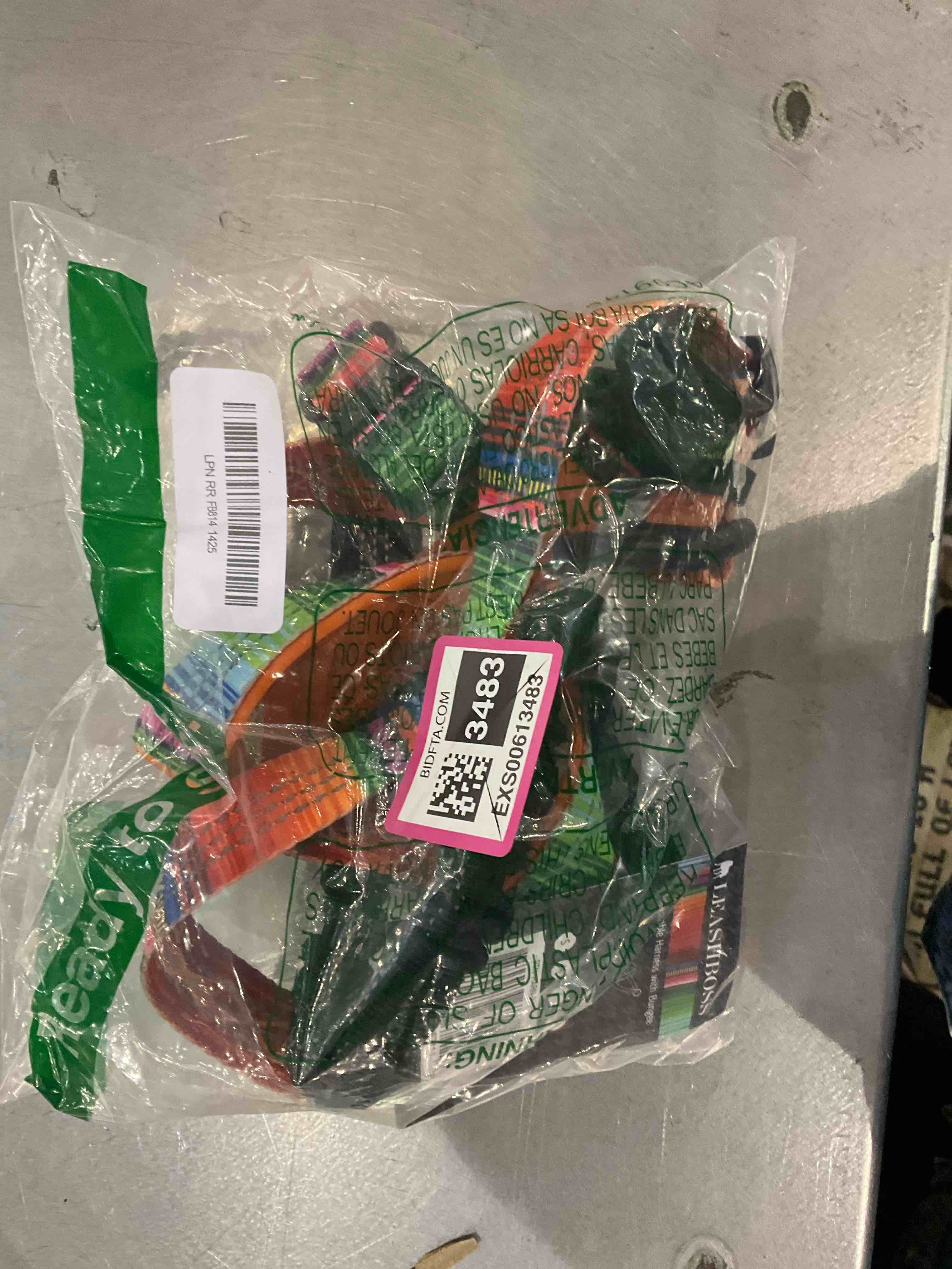 Leashboss No Pull Dog Harness, Easy Walk for Small, Medium, and Large Pets, Reflective with Rear and Front Clip Attachment (Blanket Pattern, Extra Large)