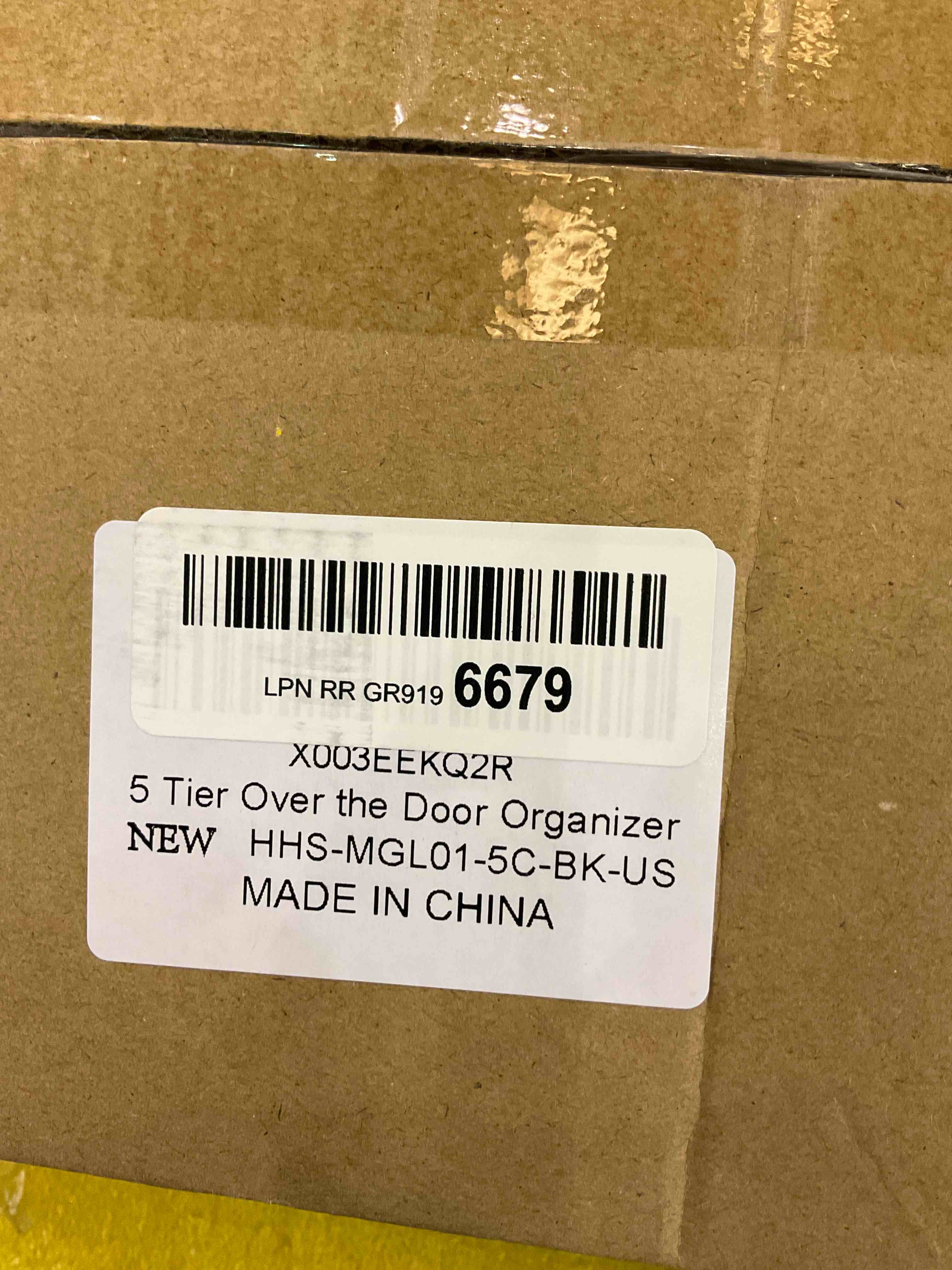 X-cosrack Over Door Storage Baskets - 5-Tier Over The Door Pantry Organizer & Detachable and Foldable Metal Wall Mounted Pantry Seasoning Spice Door Organizer Rack with Hooks for Kitchen Bathroom