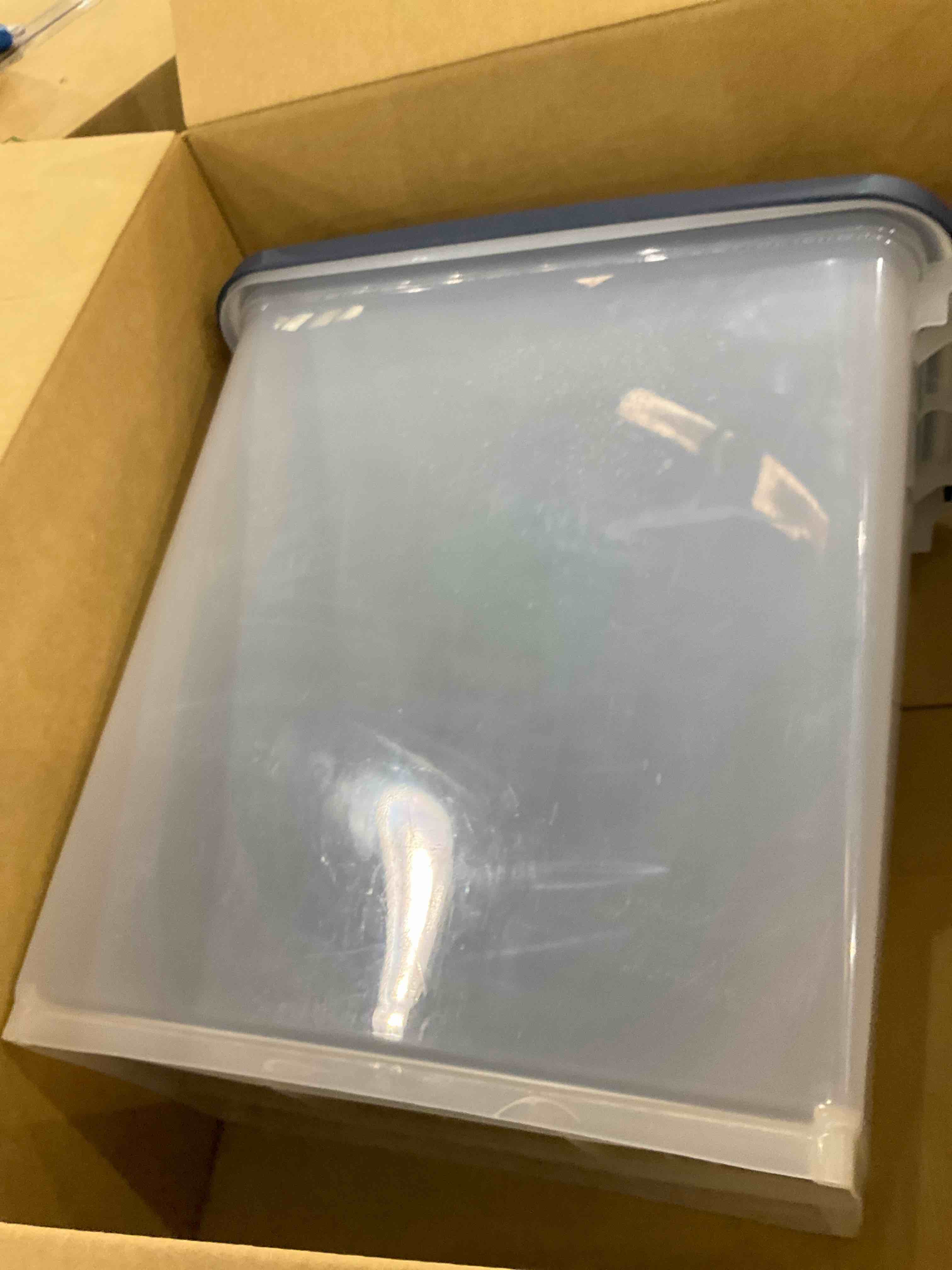 IRIS USA 3 Piece Airtight Pet Food Storage Container Combo, Navy Blue MP-8/MP-1/SCP-2, 33-Quart and 12-Quart