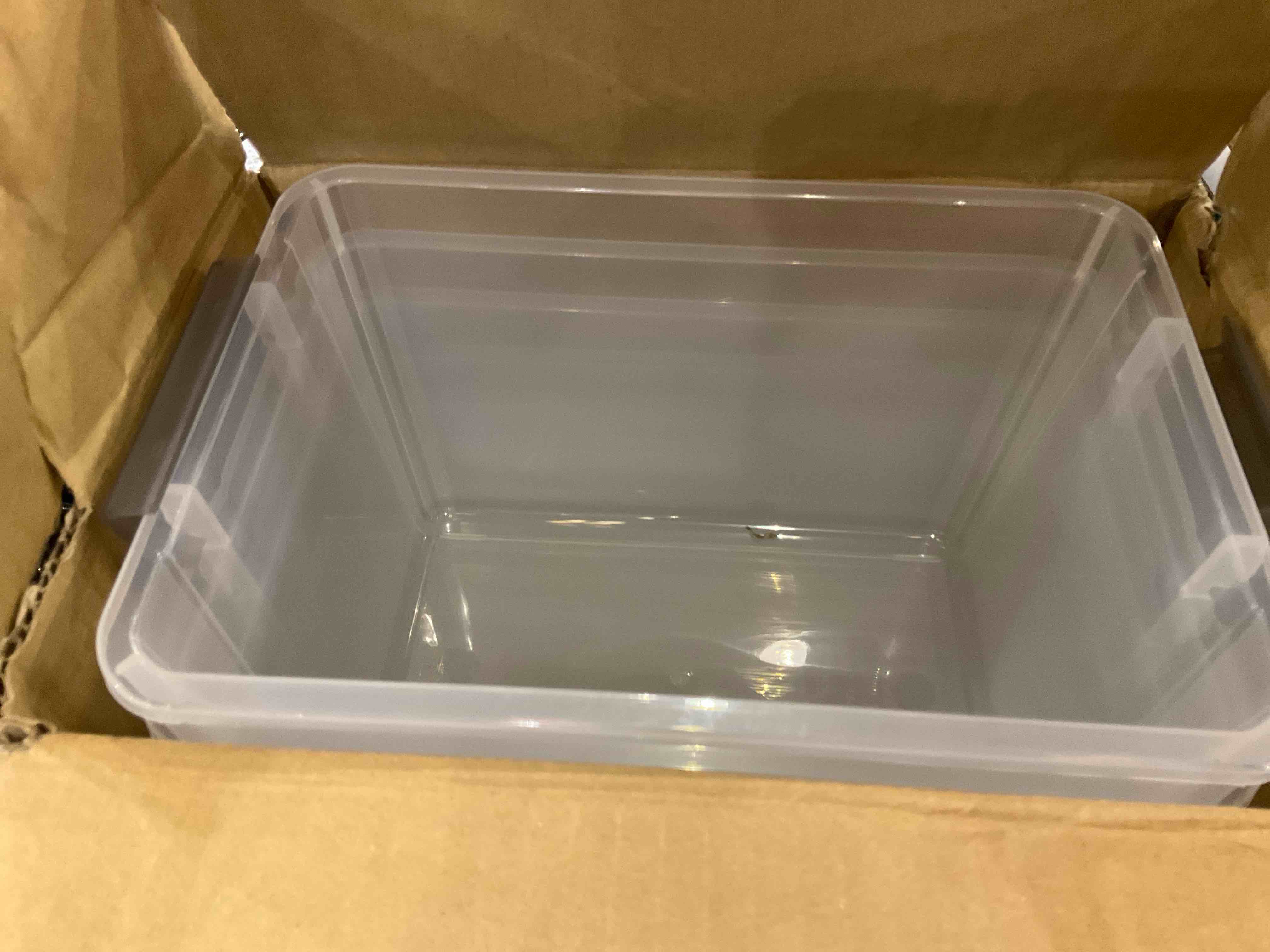 Citylife 8 Packs 5.3 QT Plastic Storage Bins with Latching Lids Clear Storage Box with Handle Stackable Storage Containers for Organizing Toys, Crafts, Lego, Tools