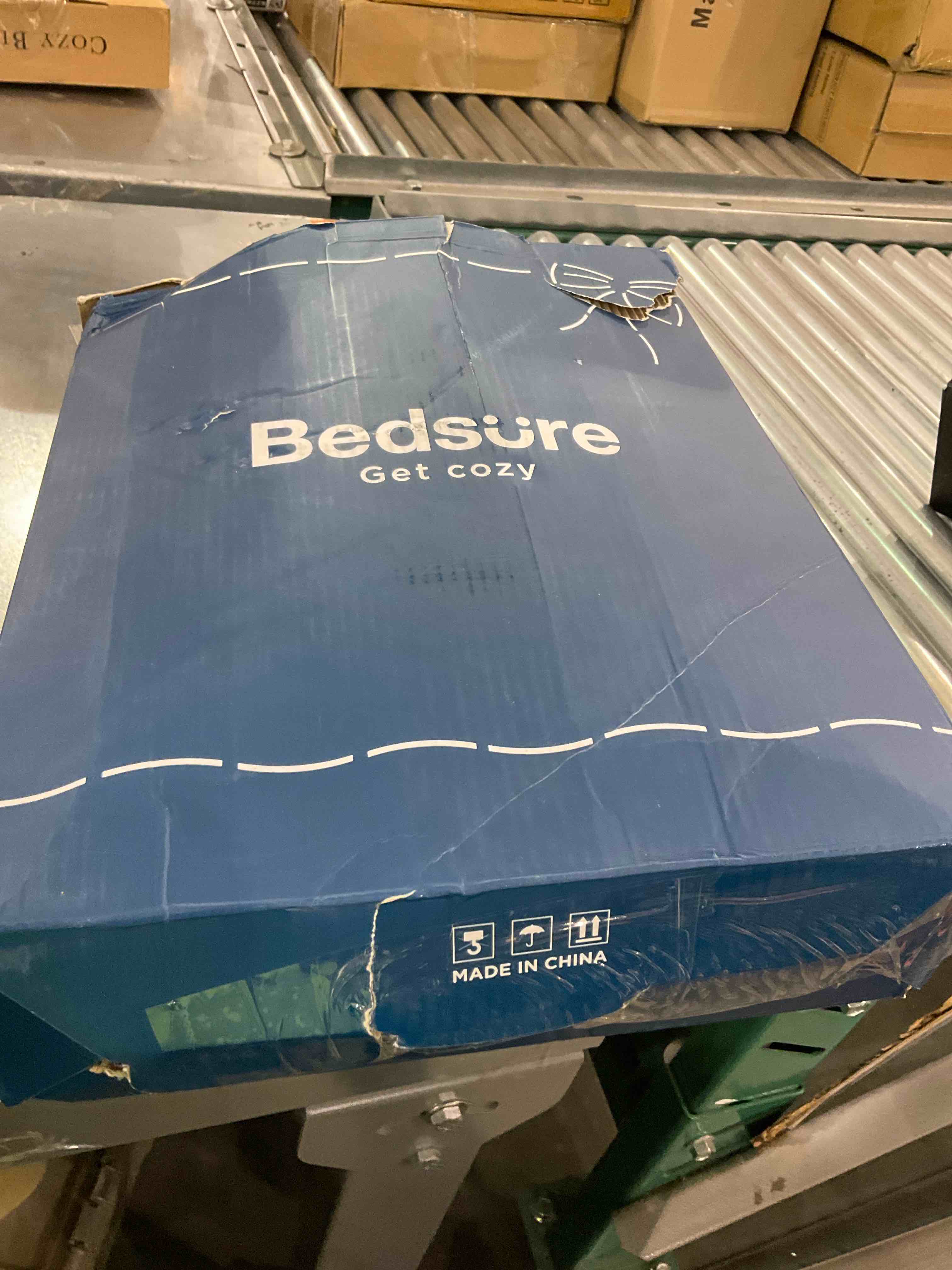 BEDSURE Oversized Wearable Blanket Hoodie, Long Sherpa Fleece Blanket Sweatshirt as Gifts for Women, with Warm Big Hood for Christmas, Side Split and Belt, Purple, Standard