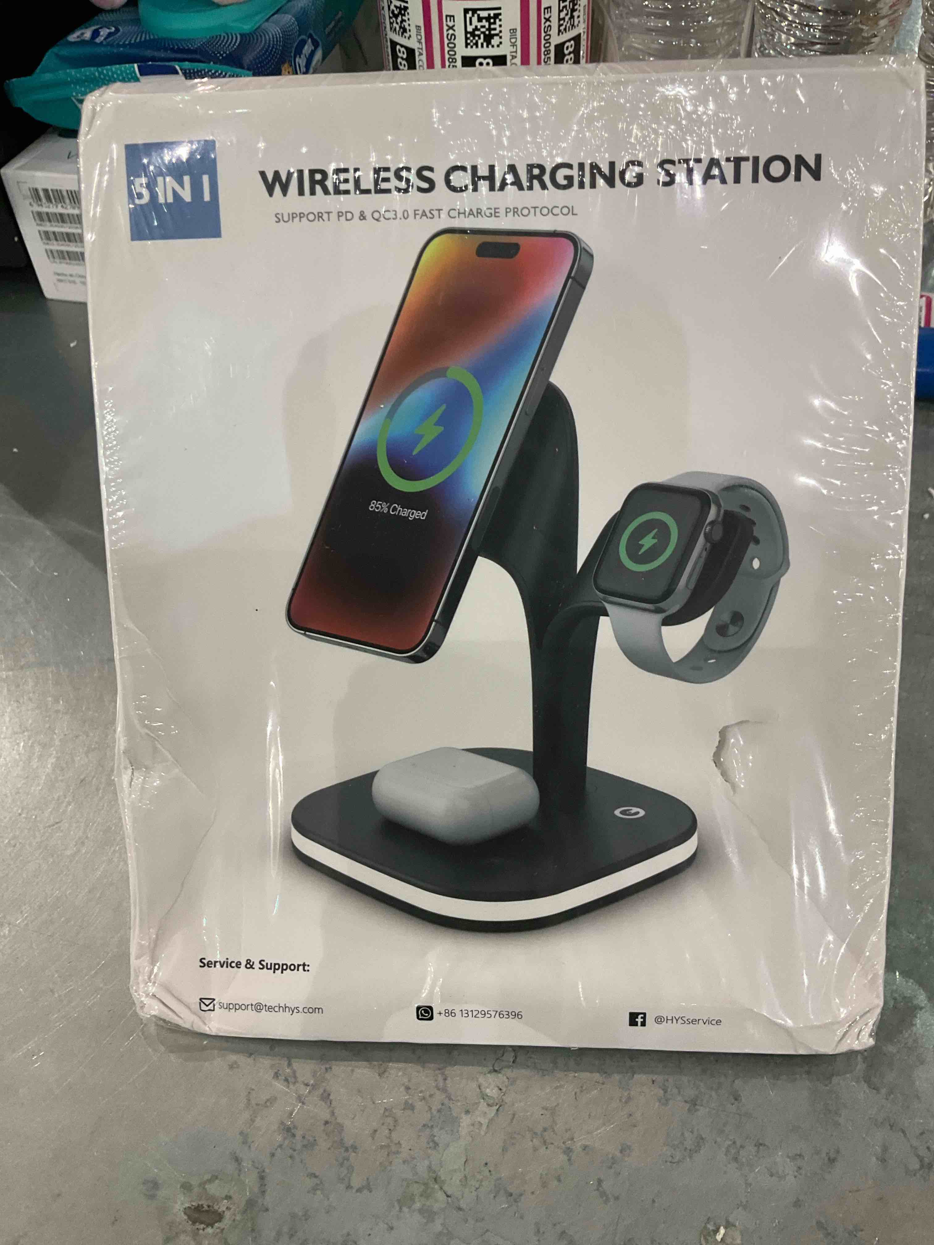WIRELESS CHARGING STATION SUPPORT PD & QC3.0 FAST CHARGE PROTOCOL