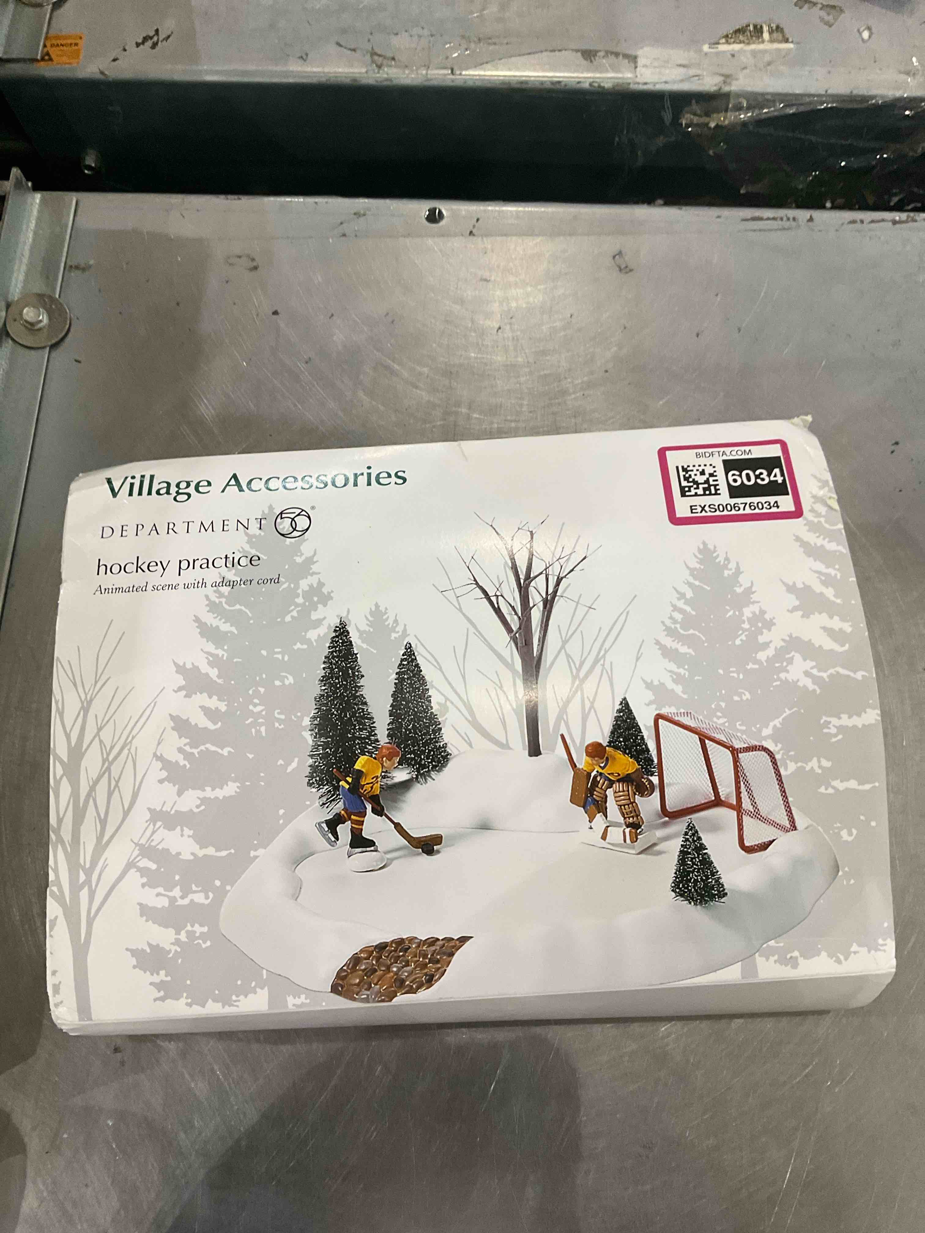 Village Accessories DEPARTMENT hockey practice Animated scene with adapter cord