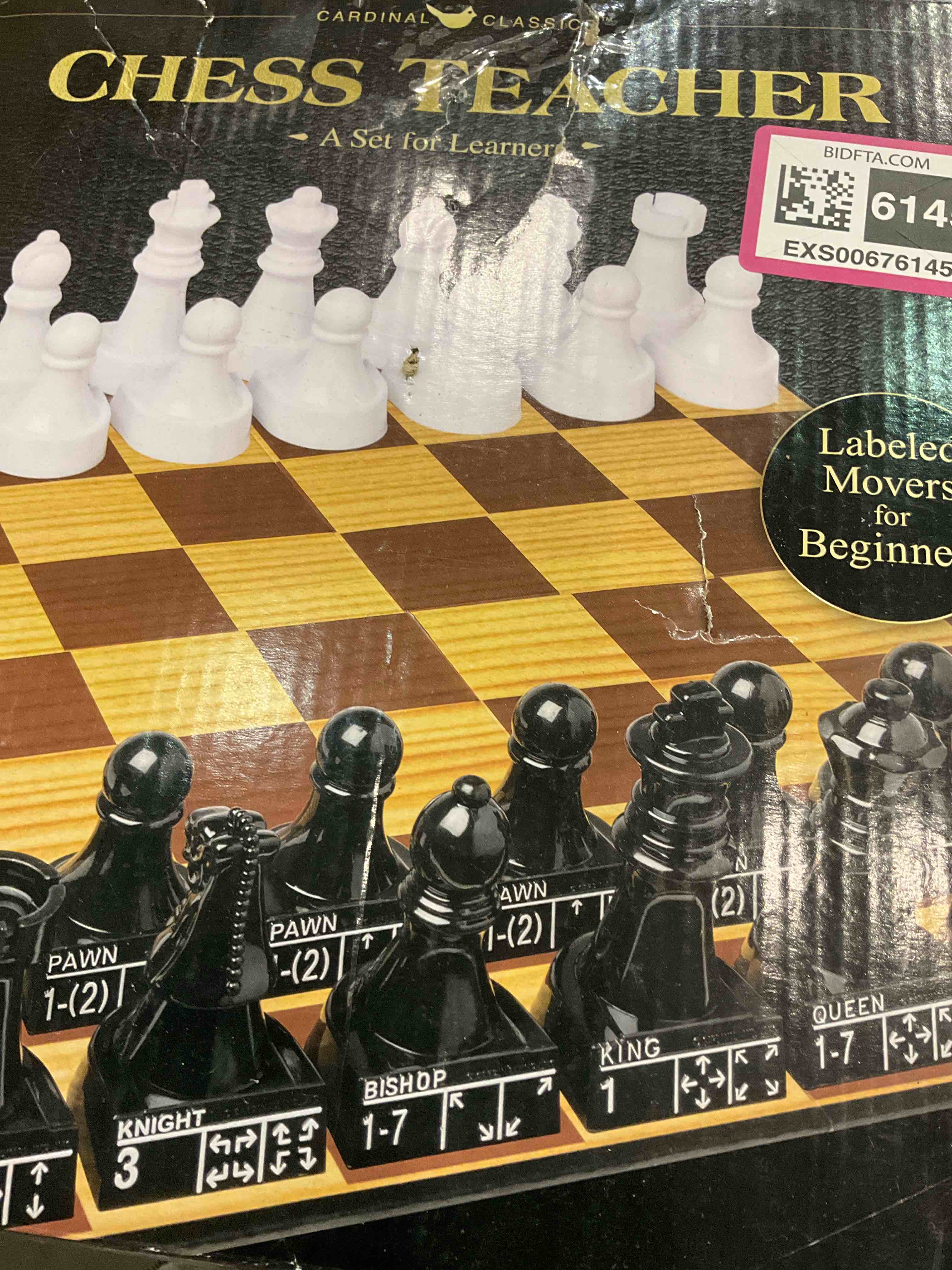 Spin Master Games Cardinal Classics, Chess Teacher Strategy Board Game for Beginners Learners Labeled Movers 2-Player Easy Chess Set, for Adults and Kids Ages 8 and Up