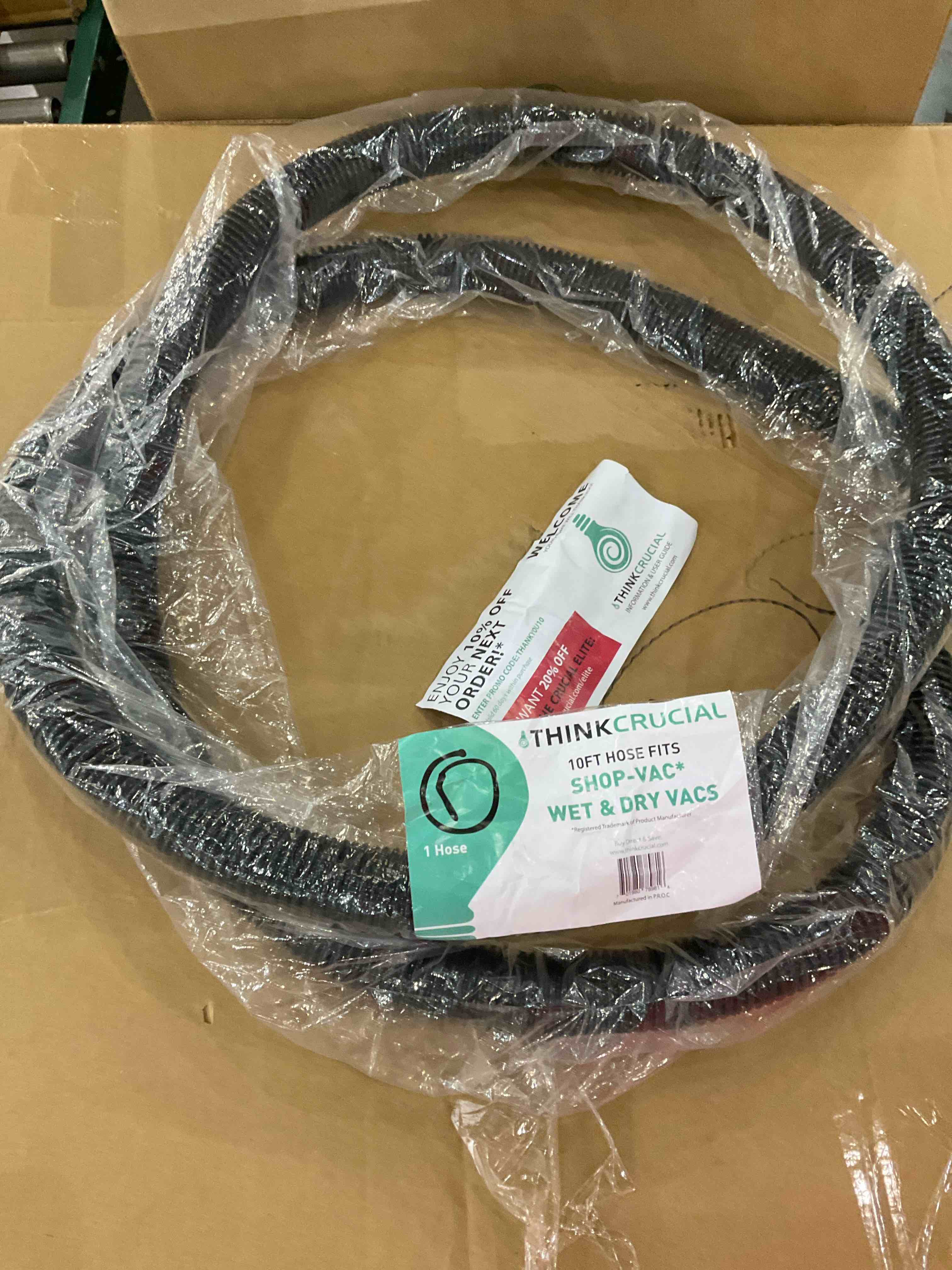 thin crucial shop vac  10 ft hose