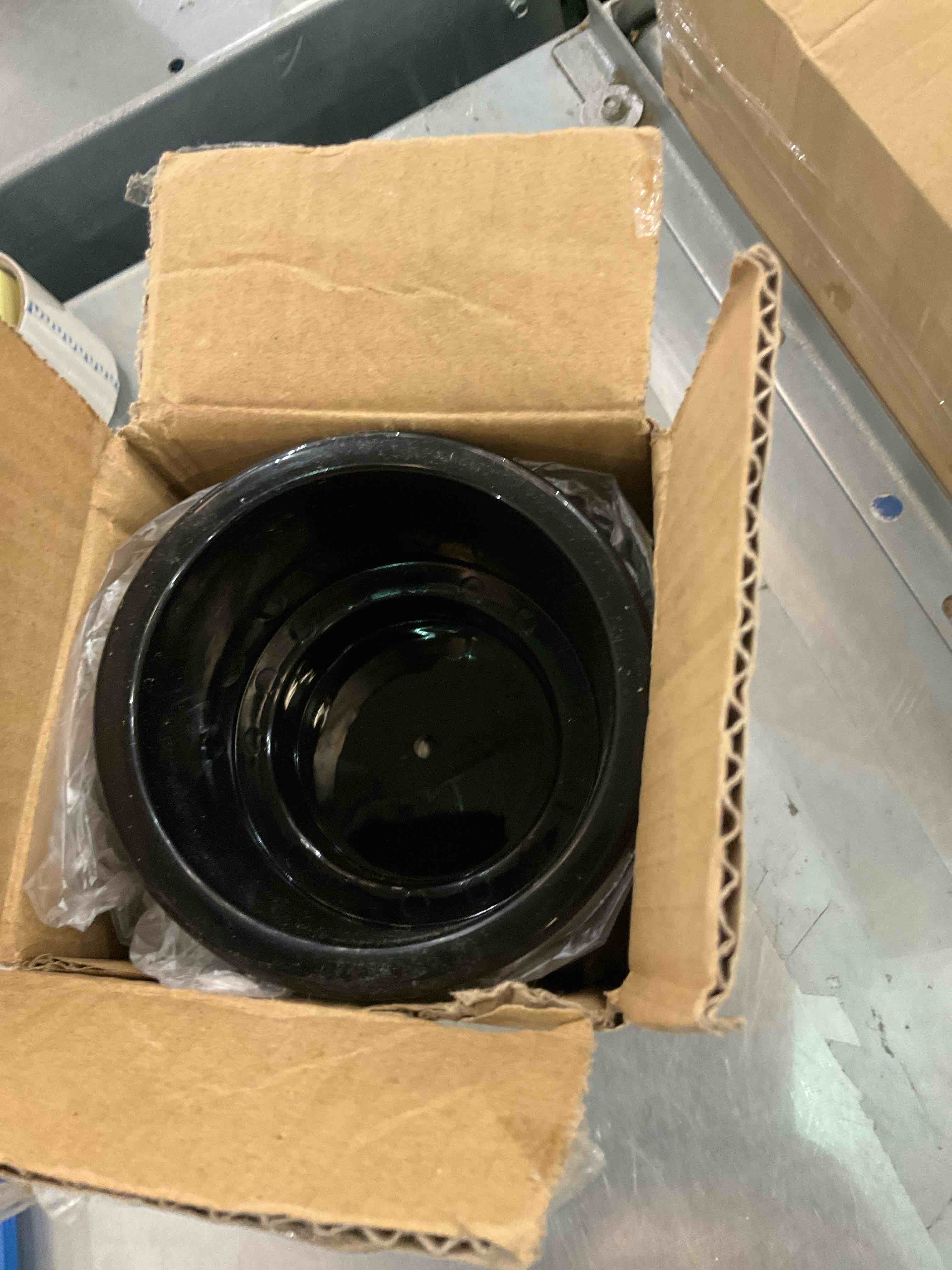 Yuanhe Black Plastic Cup Drink Holder Insert with Drain for Marine Boat RV Camper, 4PCS