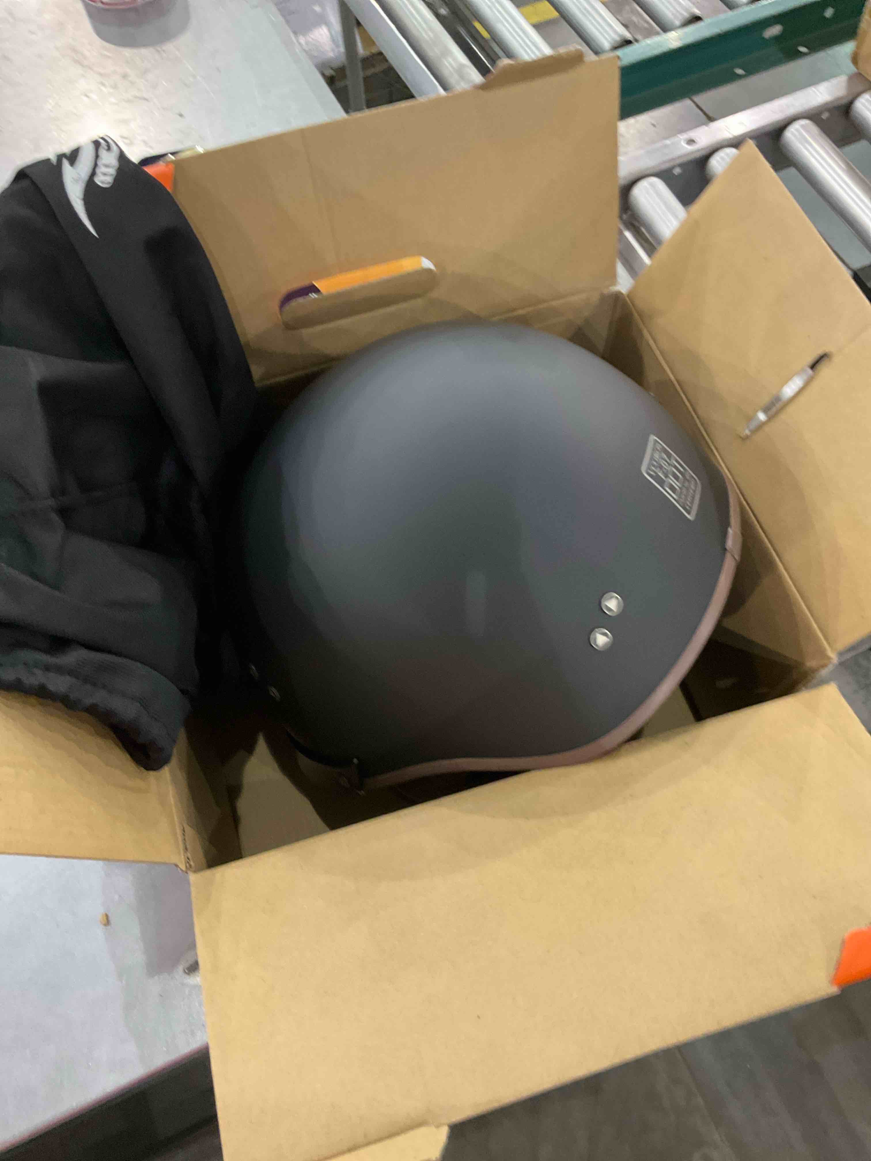 VCOROS Motorcycle Half Face Helmet Sun Visor Quick Release Buckle DOT Approved Men Women Helmets for Cruiser Chopper Moped Scooter ATV (Matte Black, L)