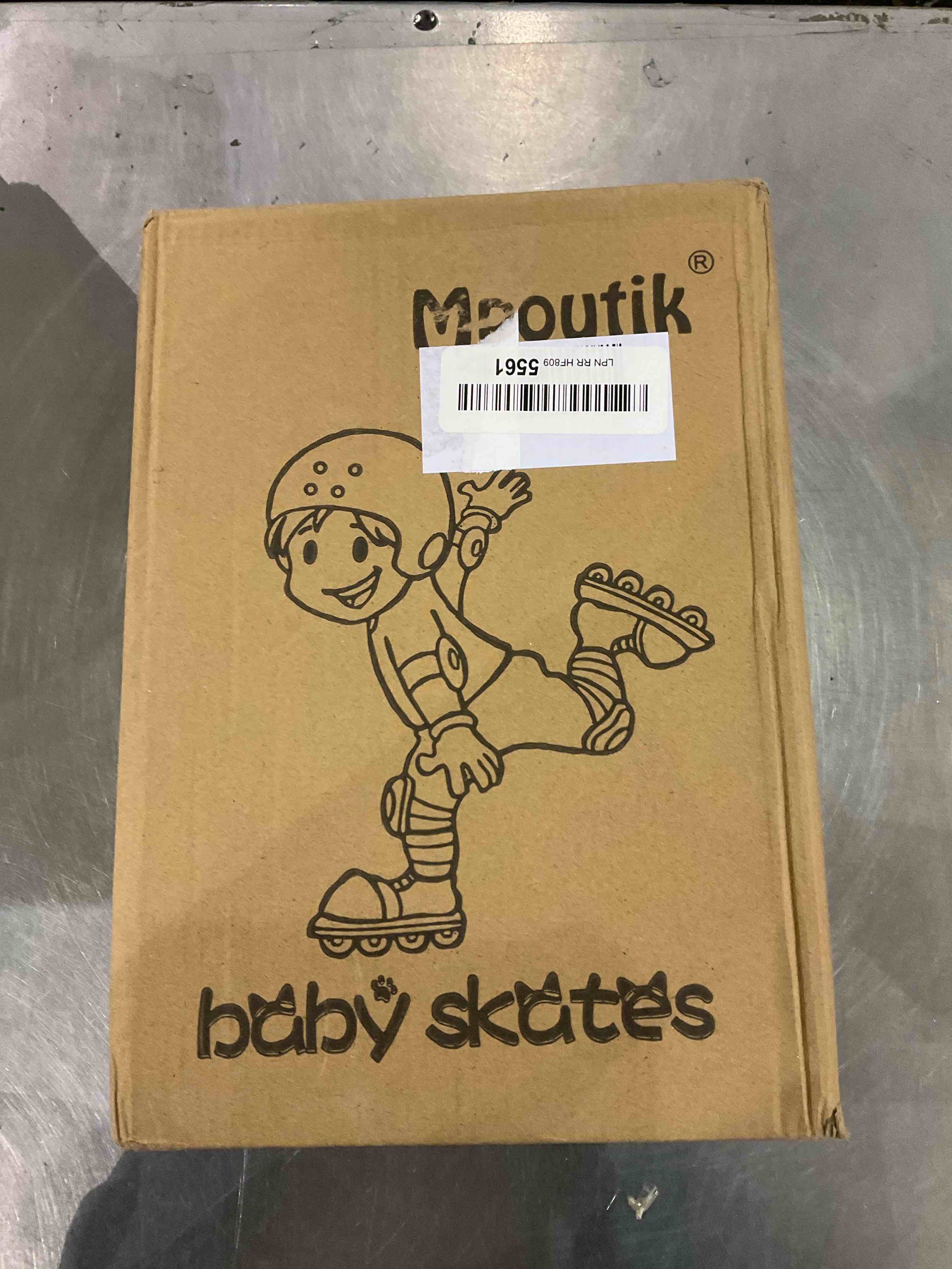 Kid's Children's Boys Girls Adjustable Speed Quad Roller Skates Shoes with Safe Lock Mode for Beginners (Blue)