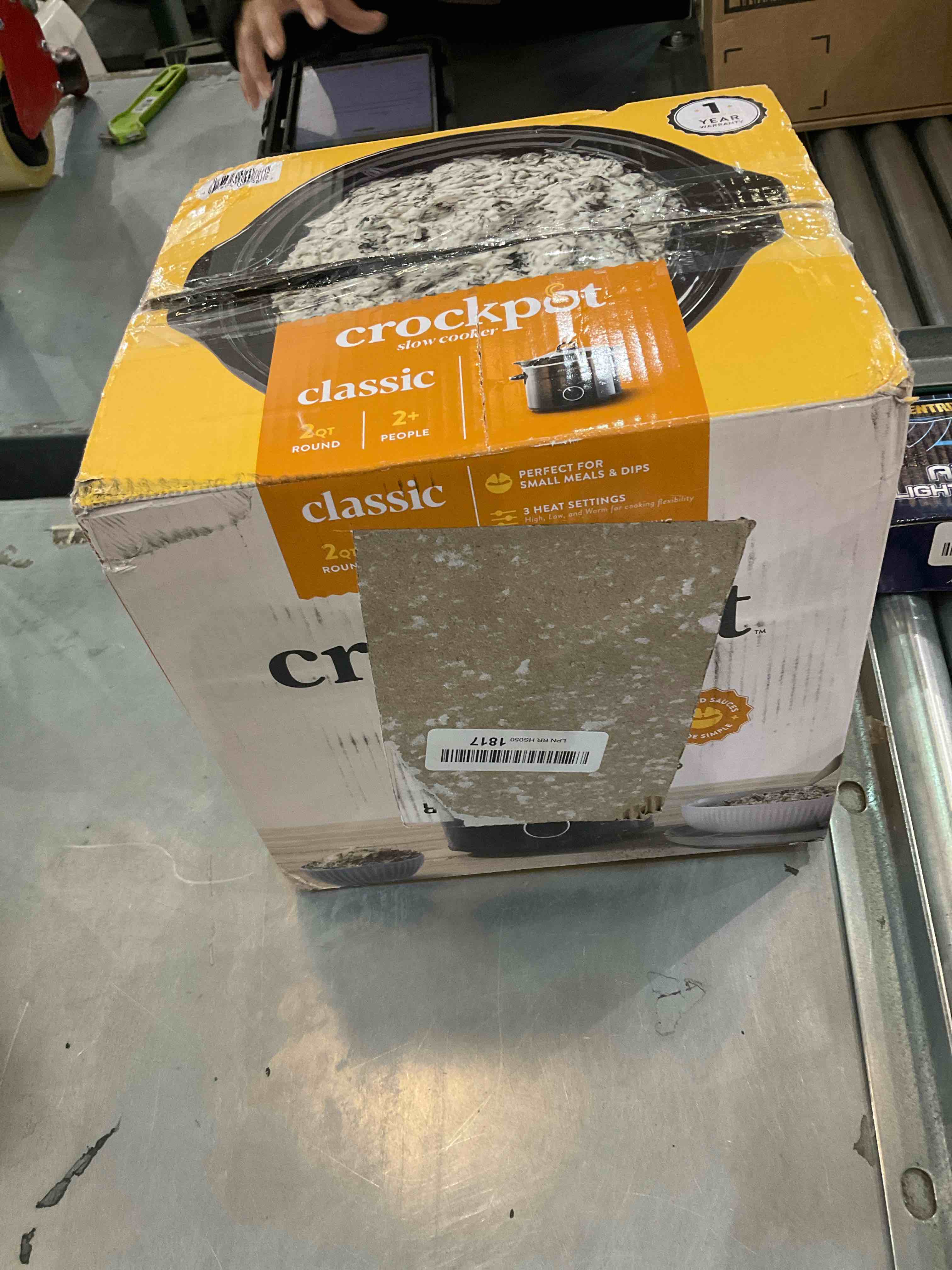 Crock-Pot 2-QT Round Manual Slow Cooker, Black (SCR200-B)