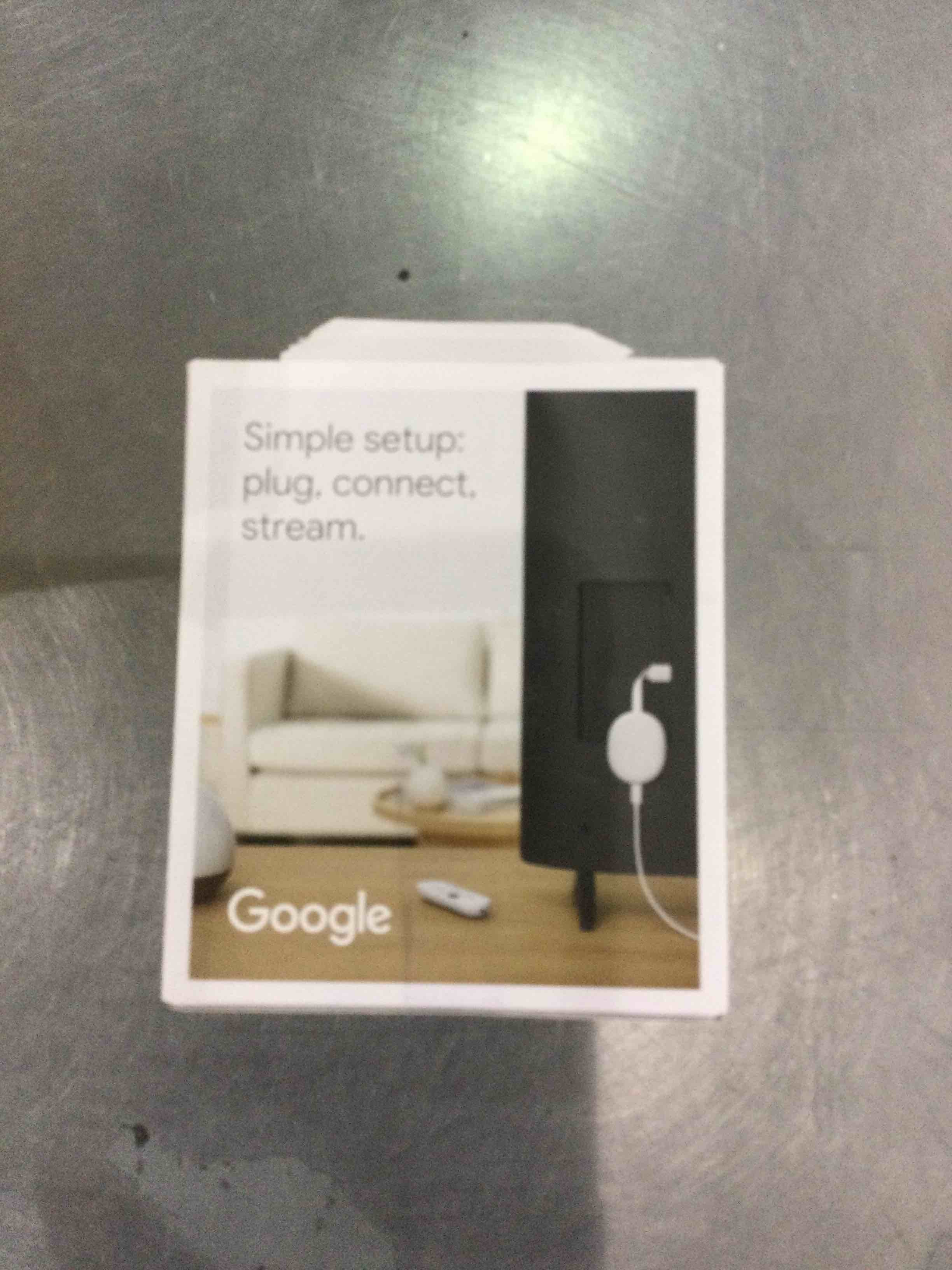 Chromecast with Google TV (4K)- Streaming Stick Entertainment with Voice Search - Watch Movies, Shows, and Live TV in 4K HDR - Snow