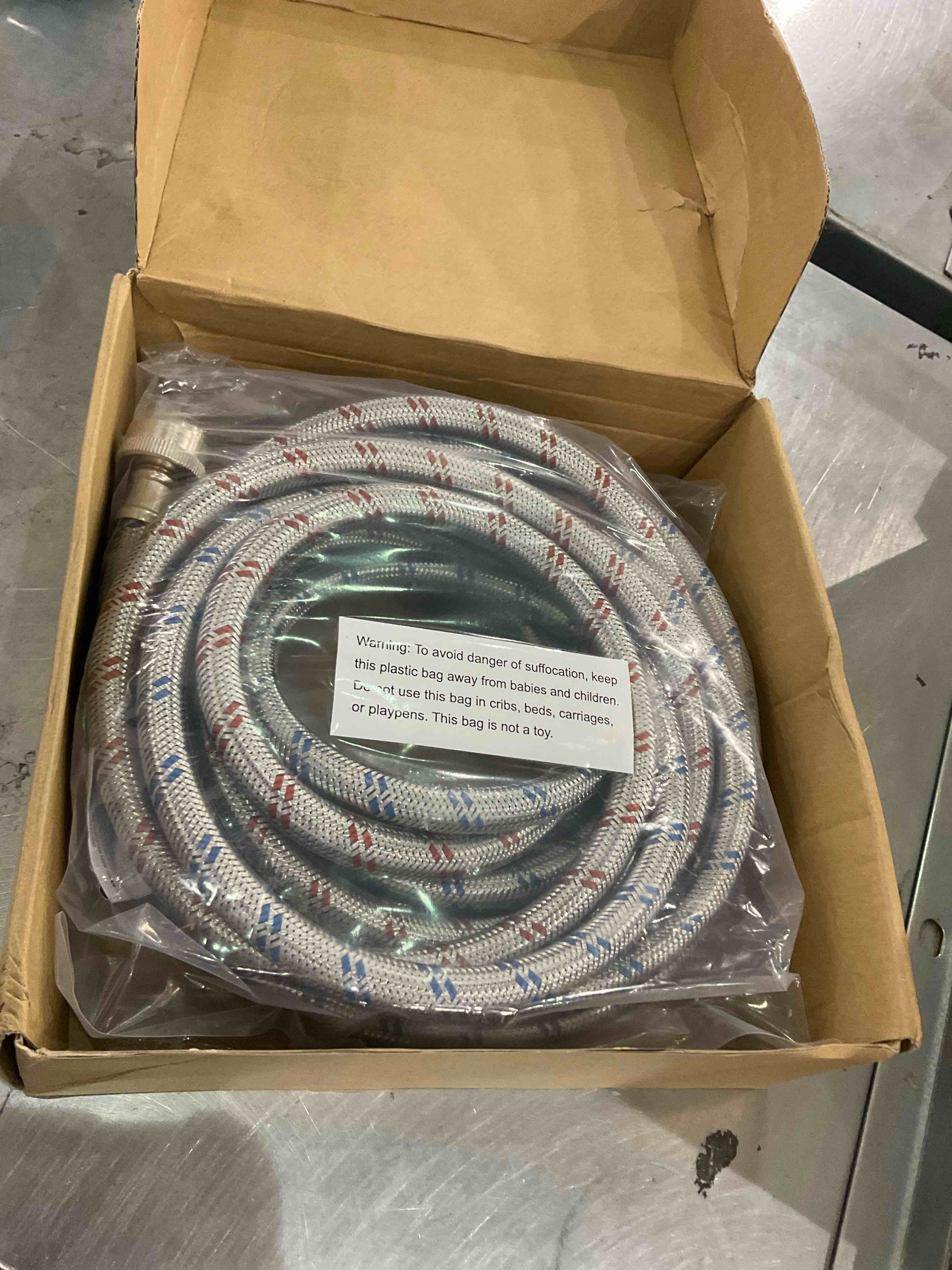 TICONN UNIVERSAL STAINLESS STEEL WASHING MACHINE HOSE WITH ELBOW