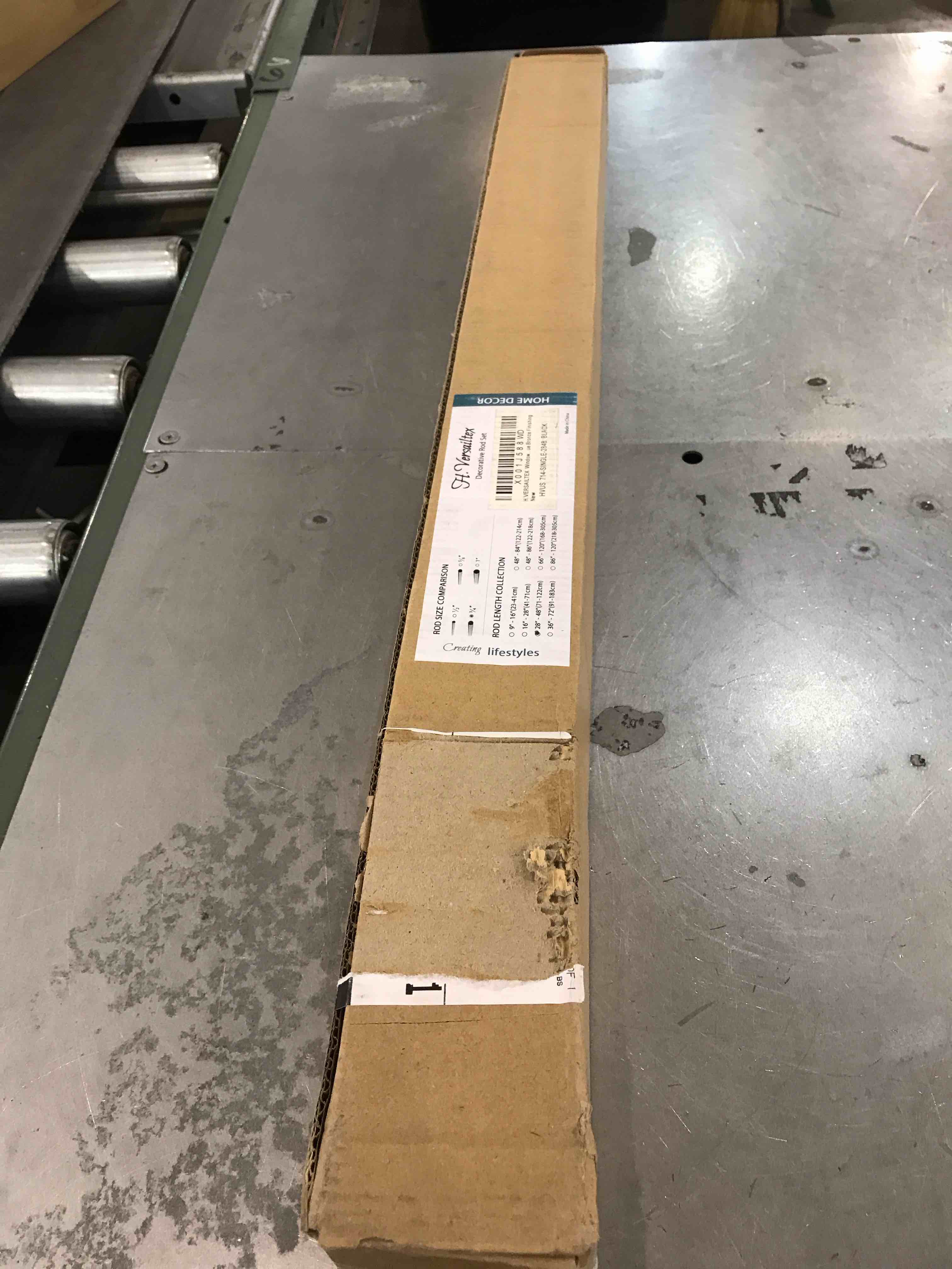 H. Versailles decorative rod set 28”-48”