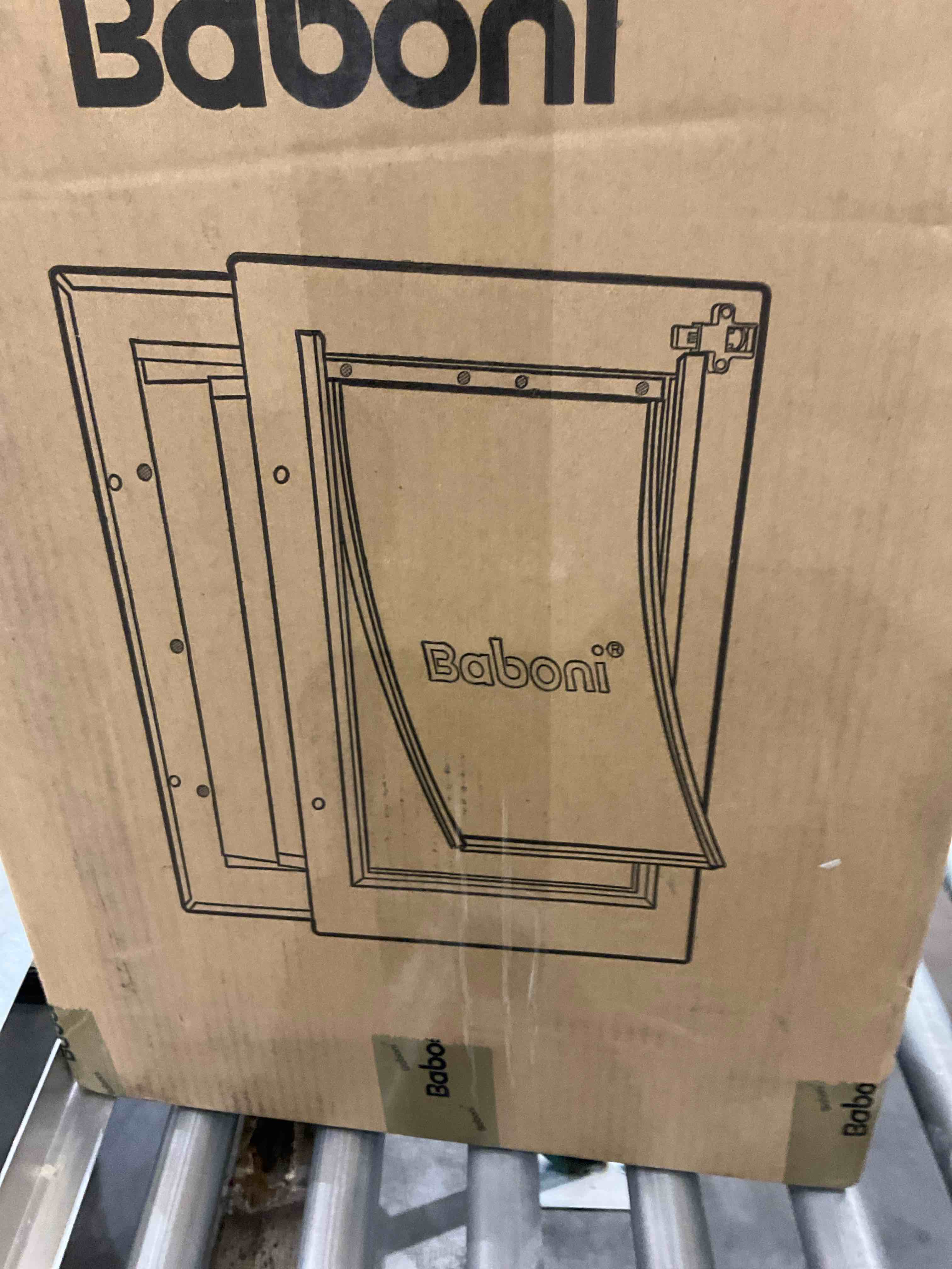 Baboni Pet Door for Wall, Steel Frame and Telescoping Tunnel, Aluminum Lock, Double Flap Dog