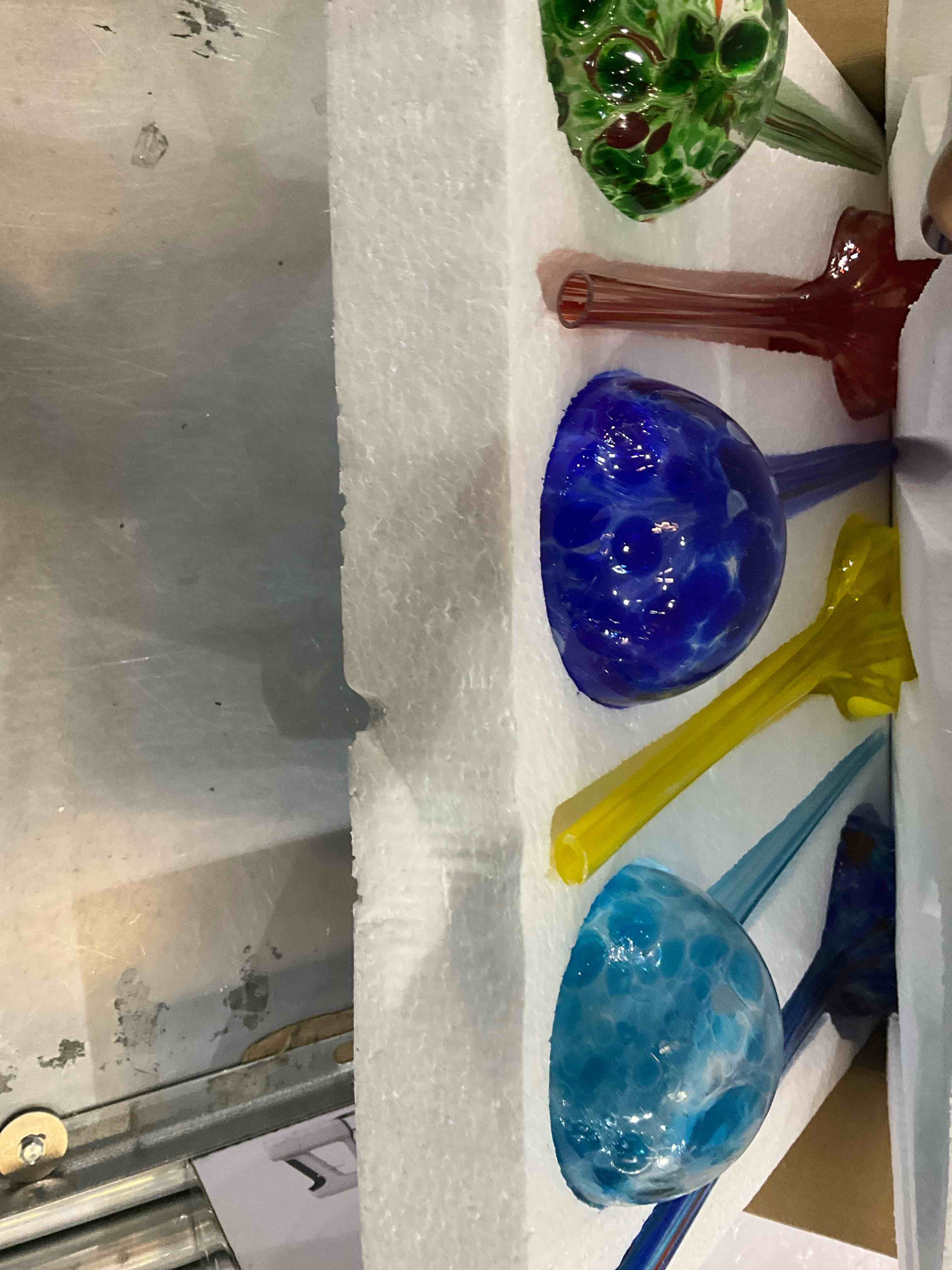 Besti Large Self Watering Globes for Plants (6-Pack) Waters Greenery Up to 2 Weeks Hands Free | Durable, Multicolored Glass Craftsmanship | Indoor and Outdoor Use