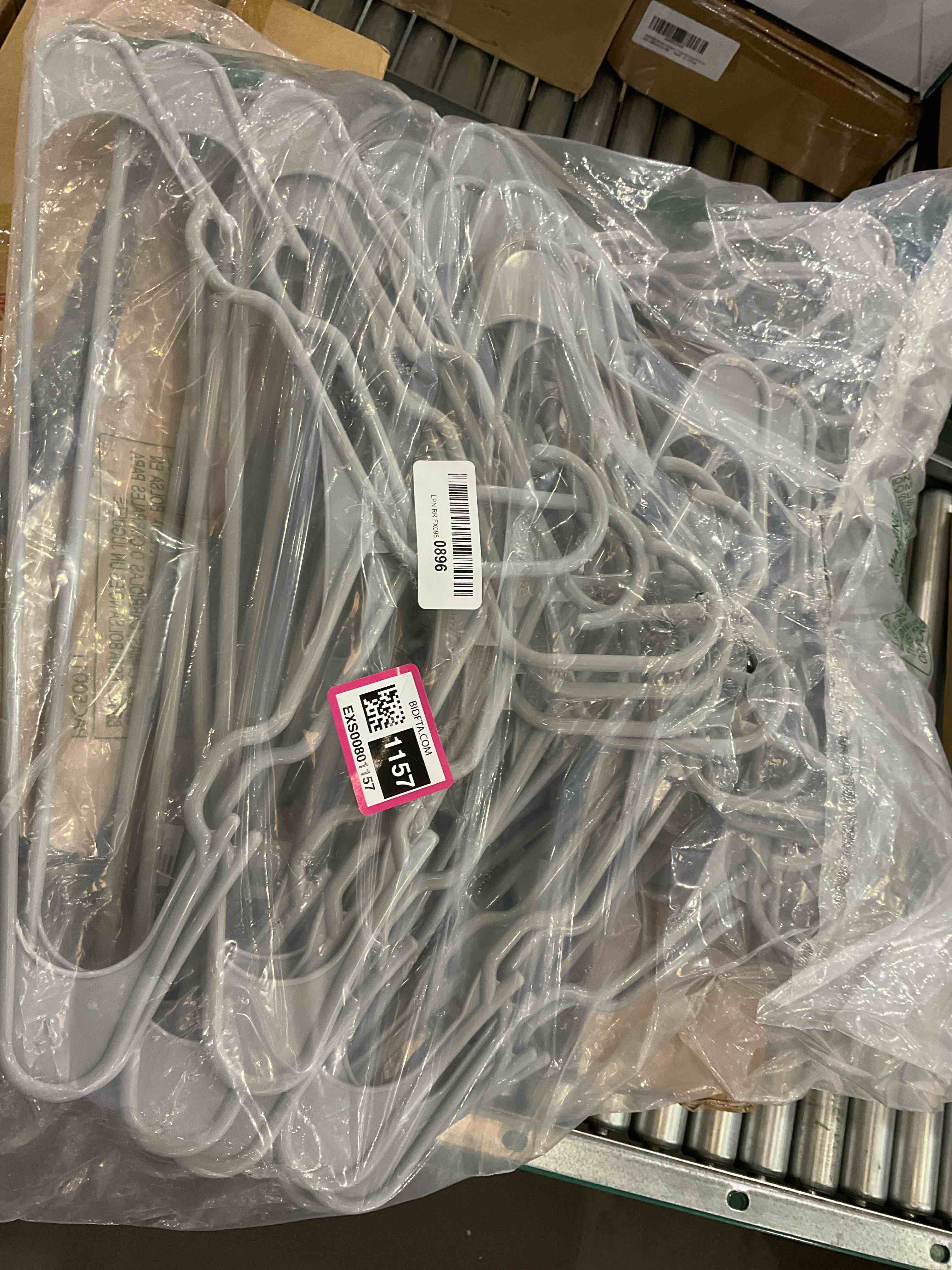 Plastic Clothes Hangers | Durable Coat and Clothes Hangers | Vibrant Color Hangers | Lightweight Space Saving Laundry Hangers | 20, 40, 60 Available (40 Pack - Grey)