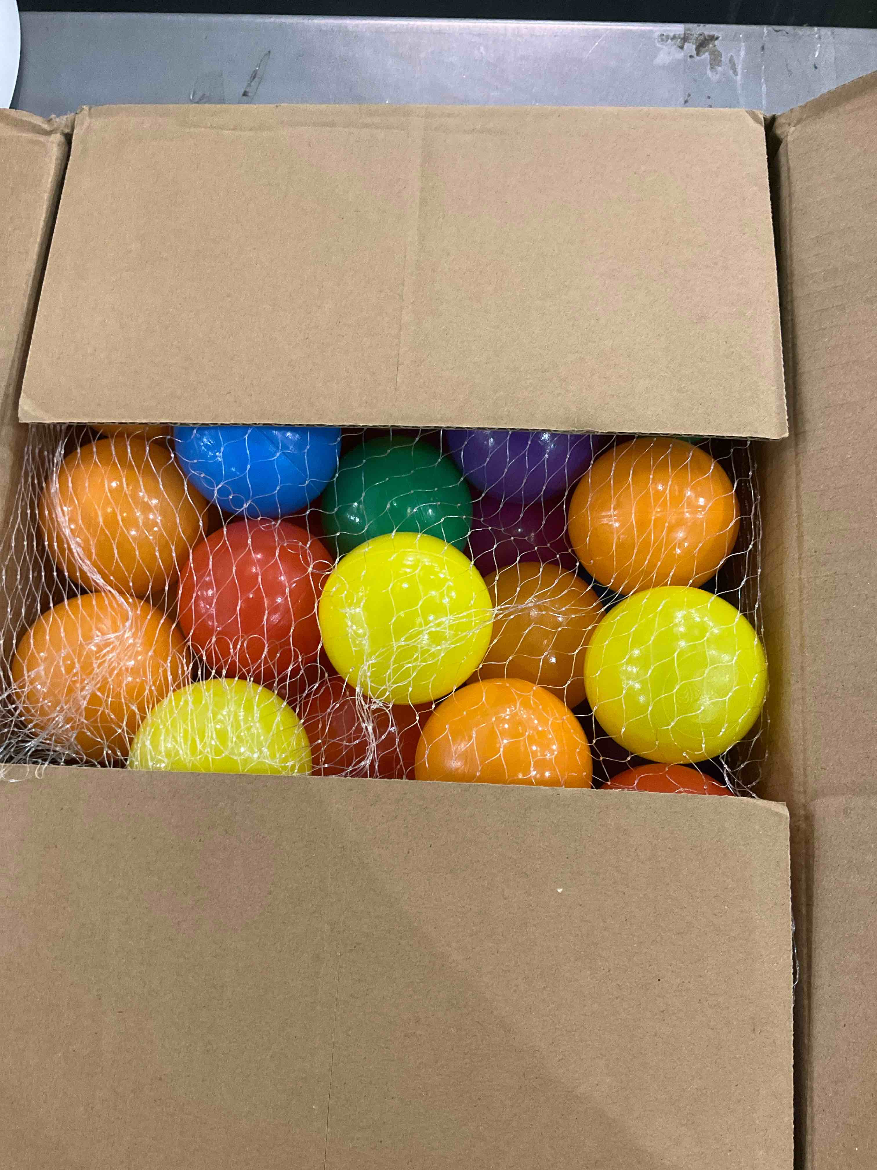 YUFUL Ball Pit Balls 50pcs for Kids, Plastic Balls for Ball Pit, 2.2â€? Crush Proof Play Balls BPA Free Non-Toxic, 7 Kinds of Bright Color Ocean Balls Include a Net Bag
