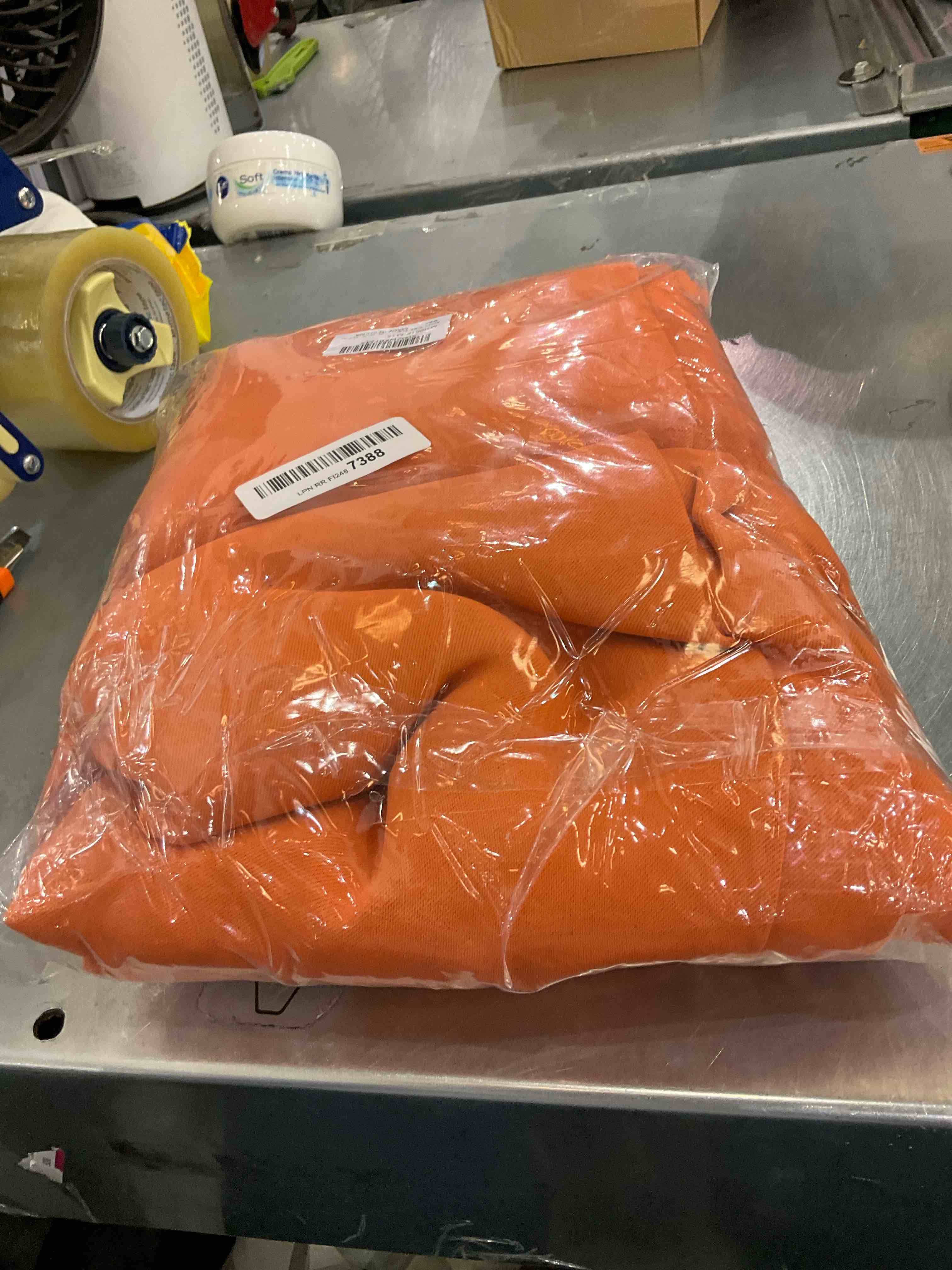 MYSKY HOME Blackout Curtains for Bedroom, Thermal Insulated Room Darkening with Grommet Window Curtain for Living Room, 2 Panels, 52 x 84 inch, Orange