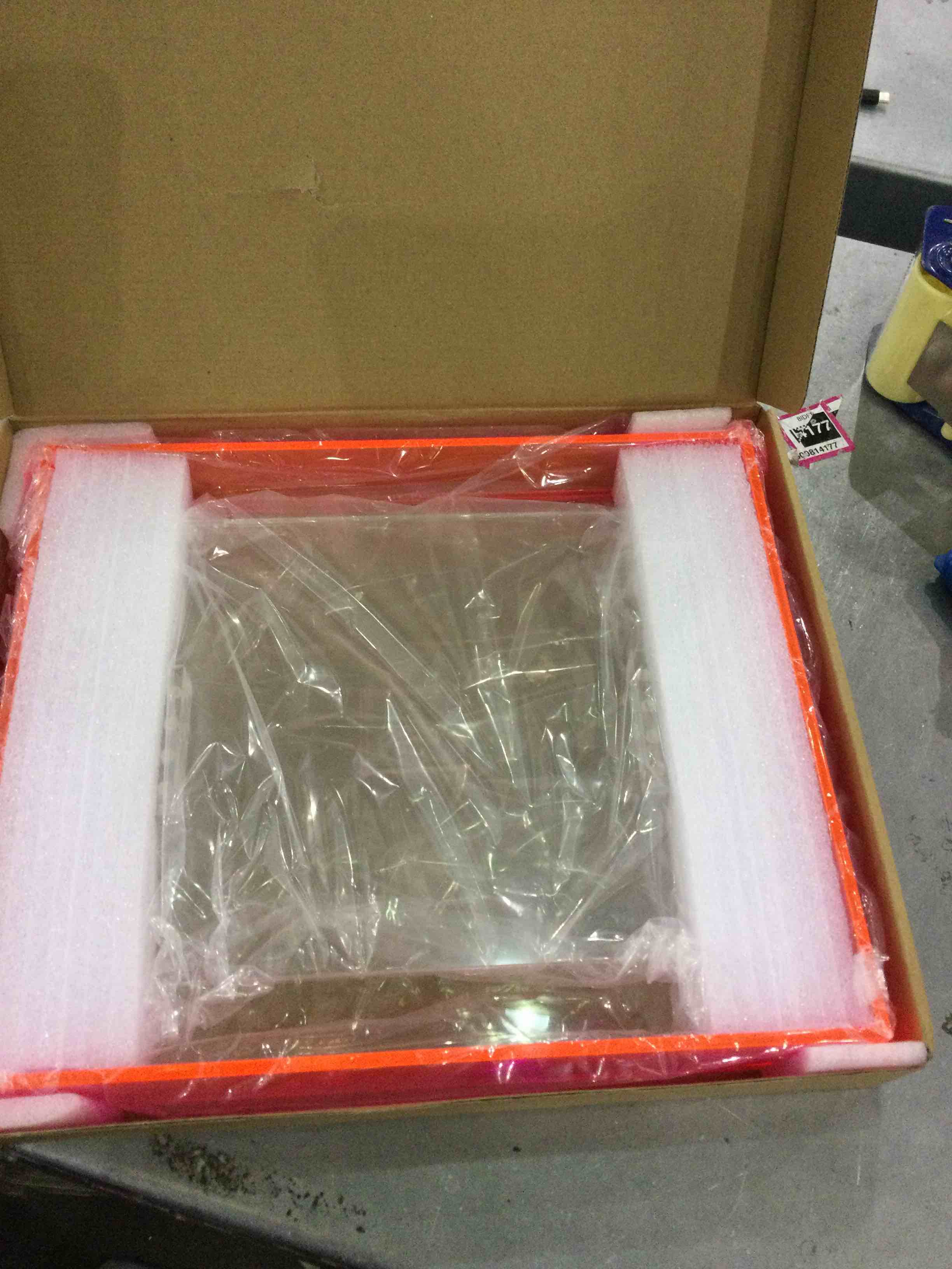 Nutella acrylic photo frame 8x10 neon pink