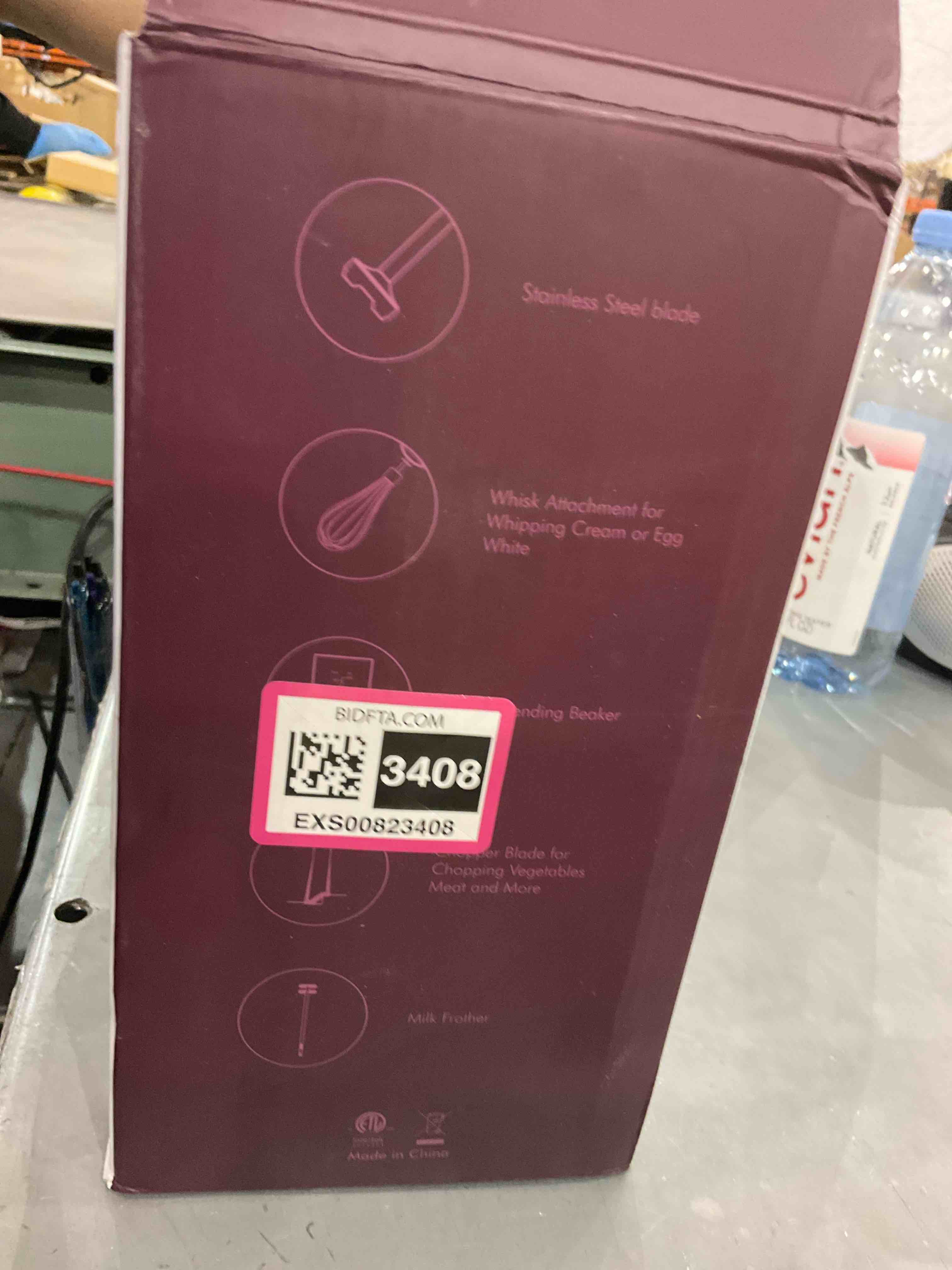 MOOKA Immersion Blender, 1100W 5-in-1 Multi-Purpose Hand Blender, 12-Speed Handheld Stick Blender, 600ml Beaker, 500ml Chopper, Egg Whisk, Milk Frother, Black