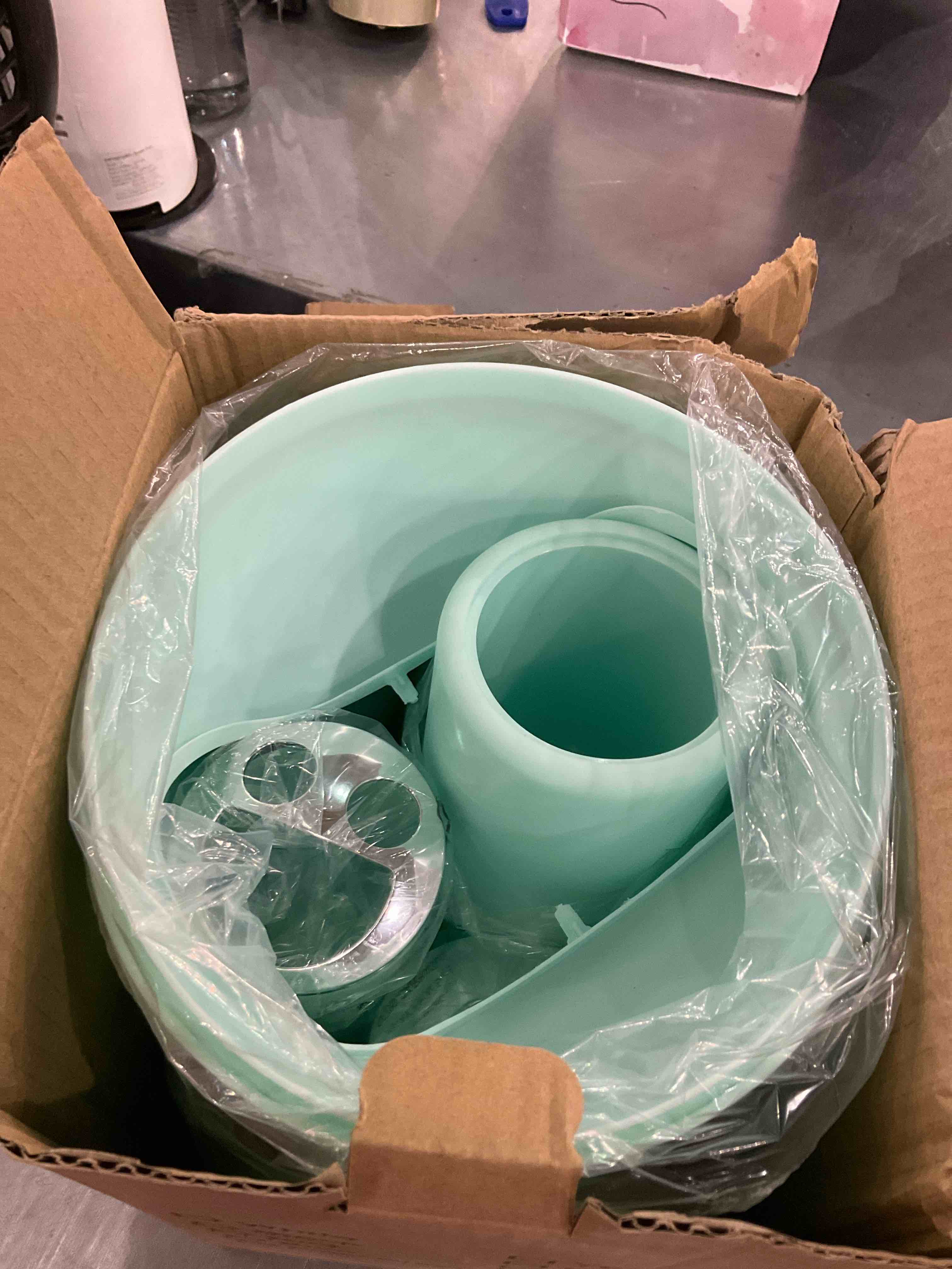 bathroom accessories hoolder mint green