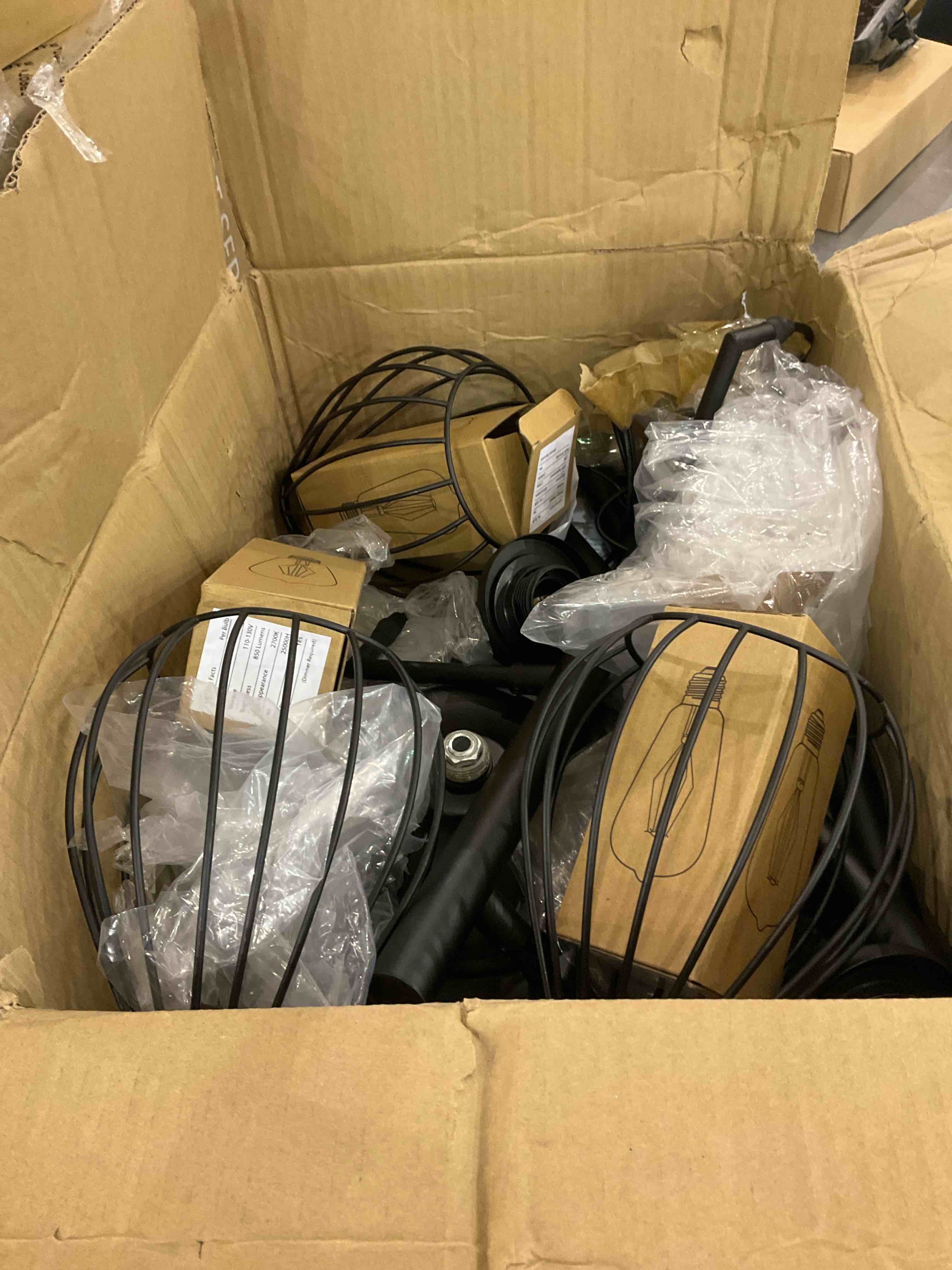 DYLBRIHOM 68.5” Dimmable Floor Lamp, Industrial Farmhouse Floor Lamps with Elegant Teardrop Cages, Rustic Floor Lamps Black Tall Vintage Pole Lamps for Living Room Bedroom Office