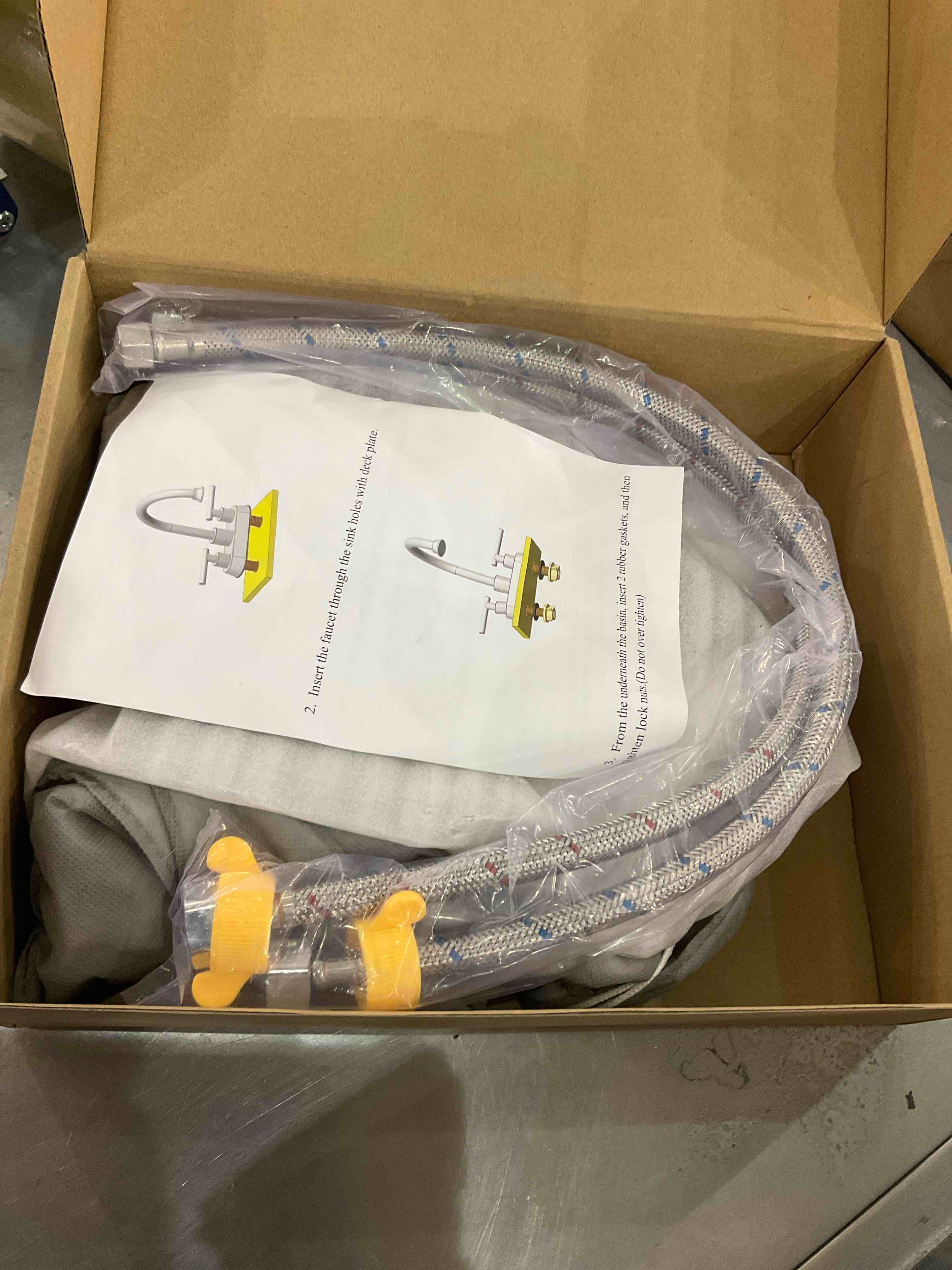 KirlystonE Oil-Rubbed-Bronze Bathroom Sink Faucet, Bronze 4" Centerset Vanity Faucet with Cross Handles