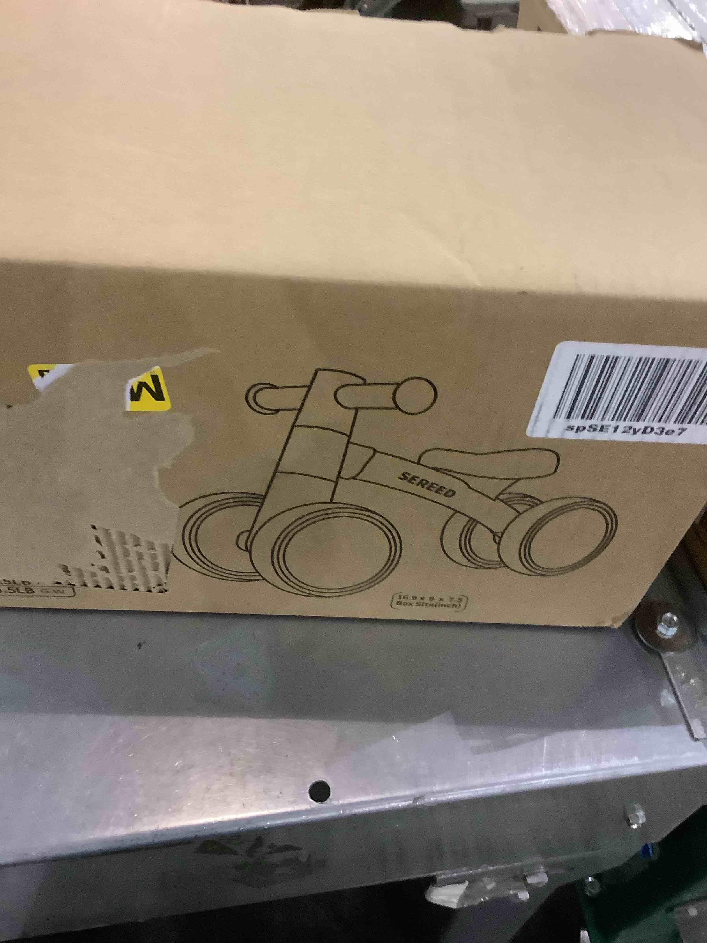 SEREED Baby Balance Bike for 1 Year Old Boys Girls 12-24 Month Toddler Balance Bike, 4 Wheels Toddler First Bike, First Birthday Gifts