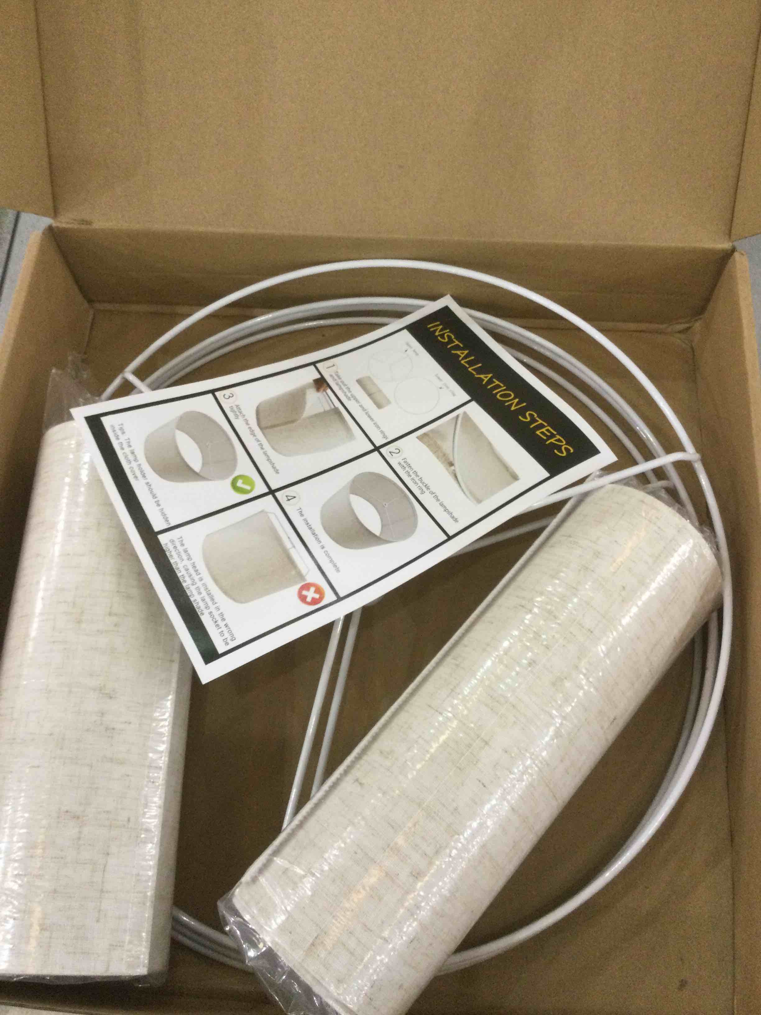 Lamp Shades Set of 2, Drum Lamp Shades for Table Lamps and Floor Lamps, 13x13x9 inch, Natural Linen Lamp Shade, Spider