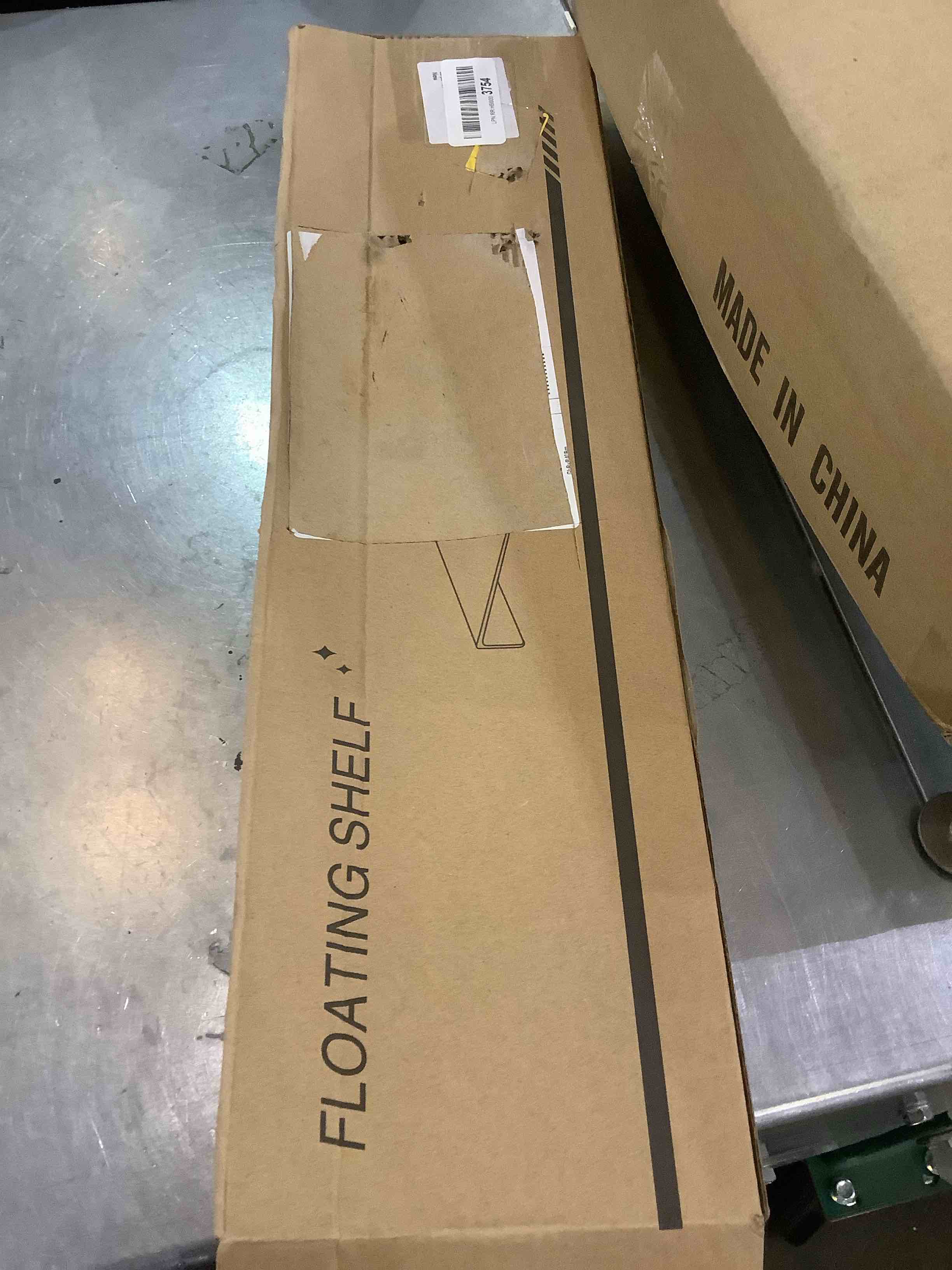 Danpoo Metal Wall Shelf, Black Floating Shelf, 20" Display Shelves for Wall Storage, Long Bathroom Shelf Wall Mounted, Aluminum(2 Pack)