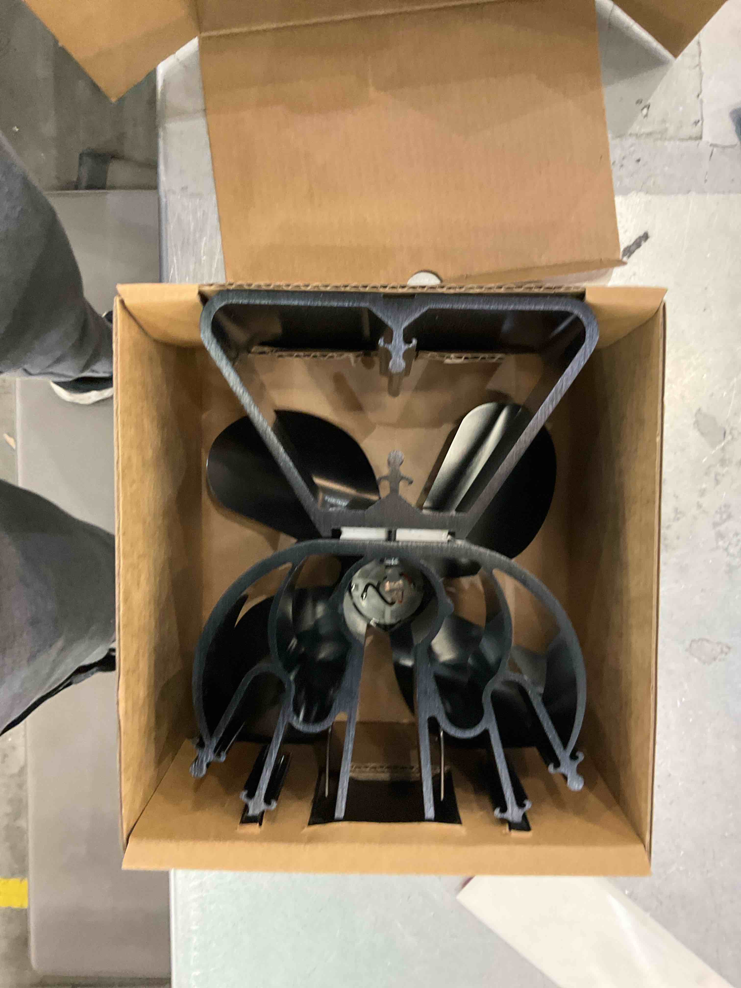 VODA 4-Blade Heat Powered Stove Fan for Wood / Log Burner/Fireplace increases 80% more warm air than 2 blade fan