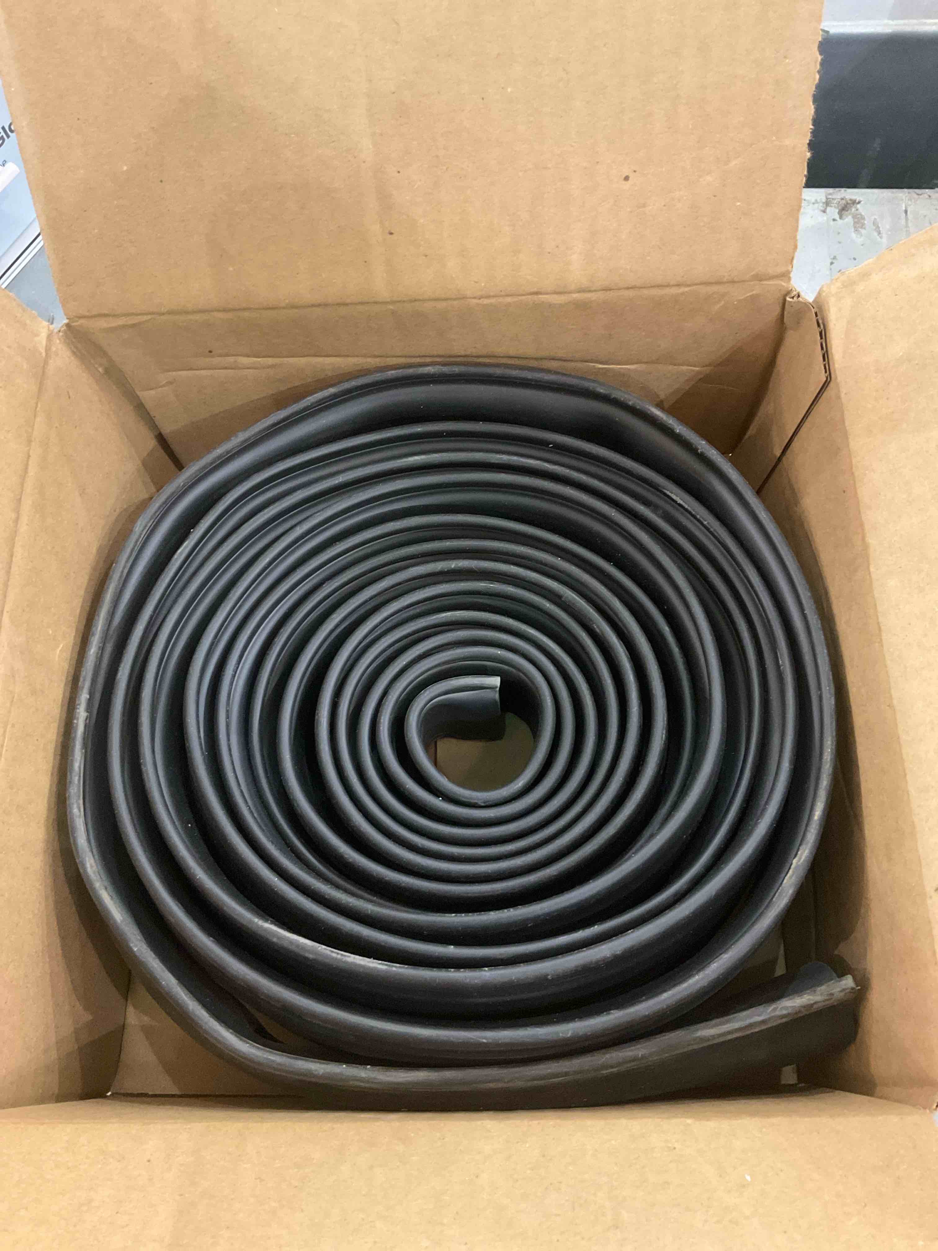 Garage Door Seals Bottom Rubber Weather Stripping, P-Bulb Garage Door Bottom Weather Seal Suitable for Weatherproof, Replacement Overhead Doors (16FT, Black)