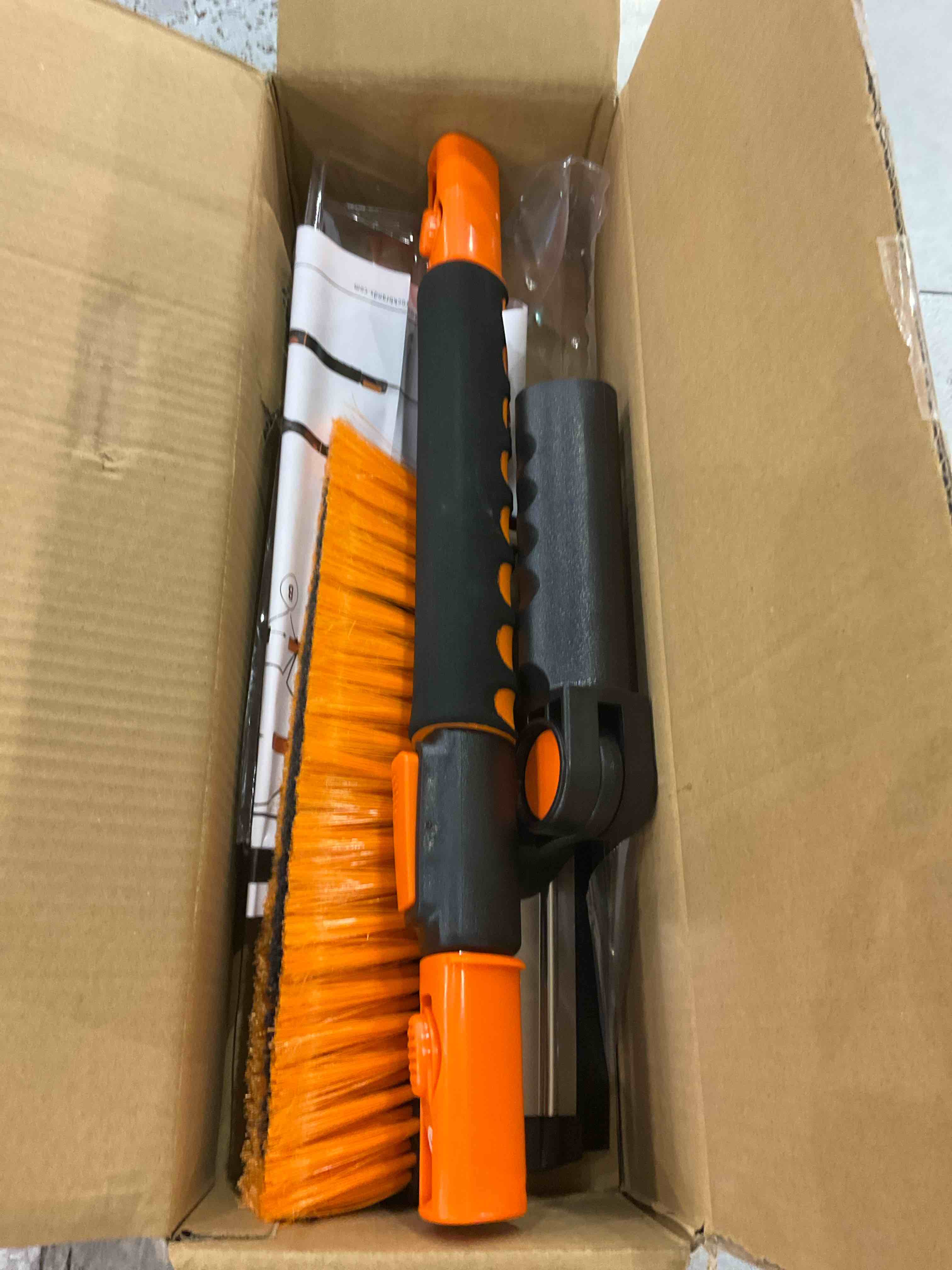 Snow MOOver 39" Extendable Snow Brush with Detachable Ice Scraper for Car | 11" Wide Squeegee & Bristle Head | Size: Car & SUV | Lightweight Aluminum Body with Ergonomic Grip | Windshield Paint Safe