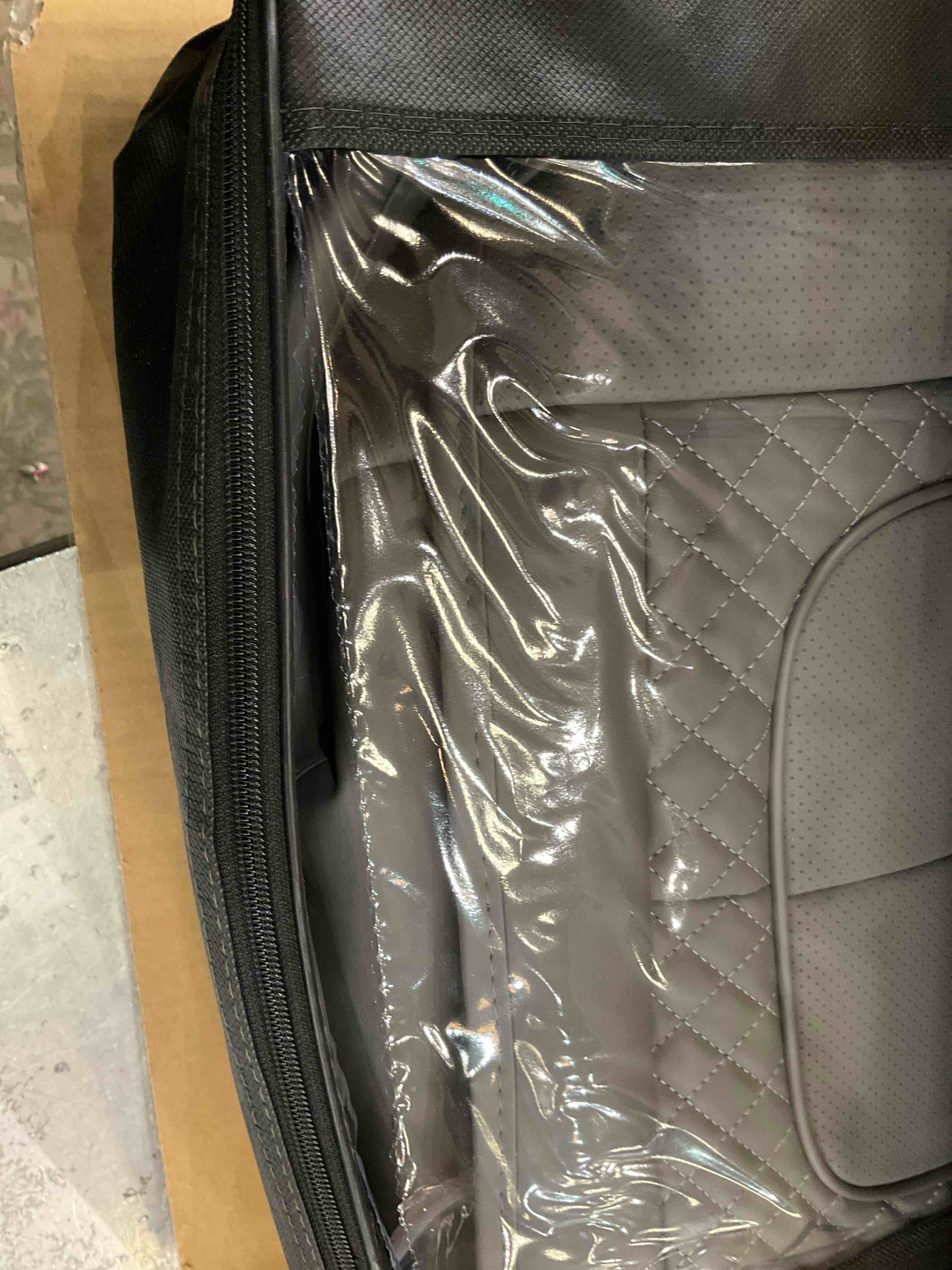 Coverado Auto Seat Covers, Premium Nappa Leather Front and Rear Seat Covers 5pcs, Universal Car Seat Protectors Full Set Universal Fit for Most Cars, Sedans, SUVs and Trucks, Gray