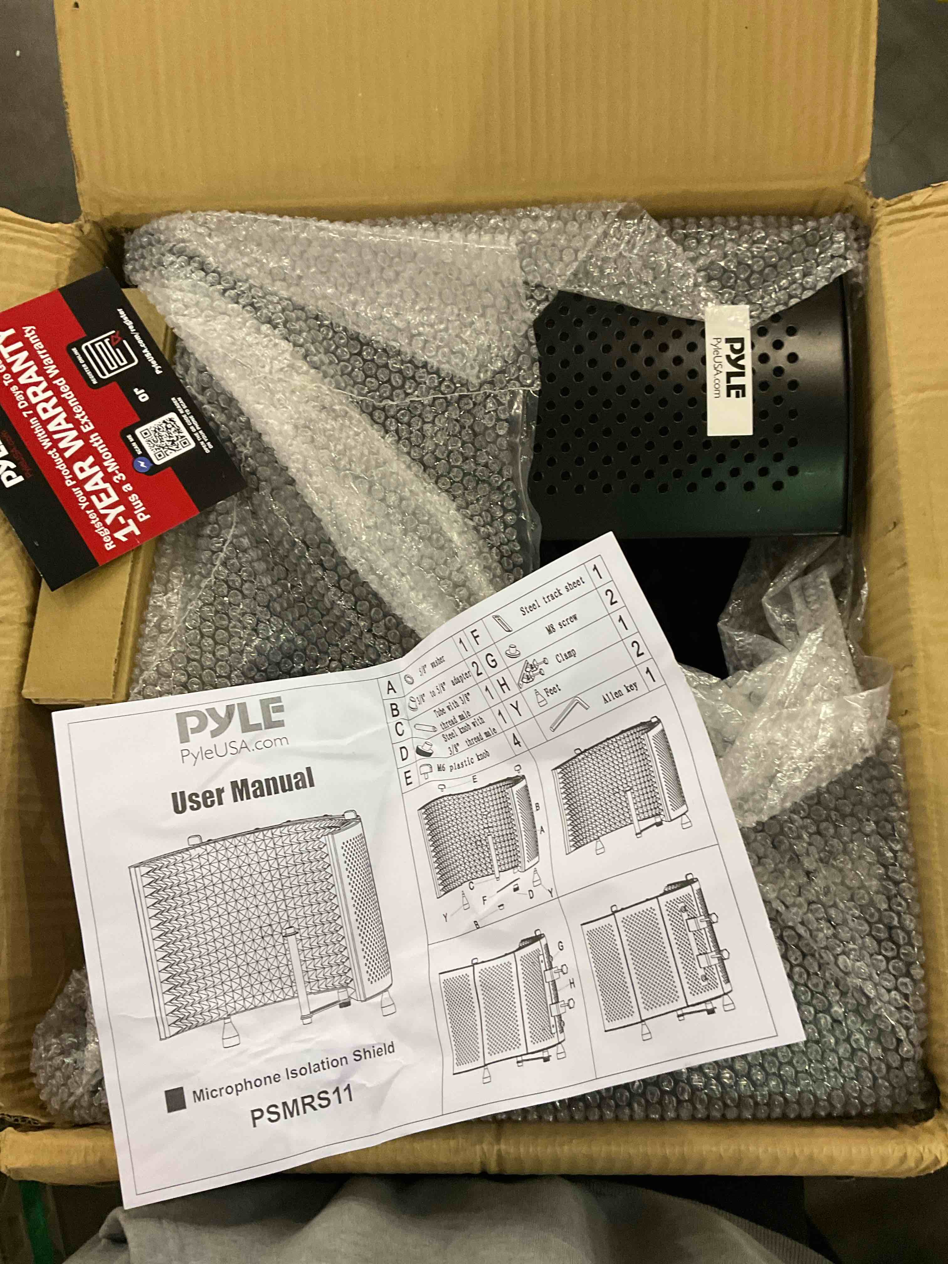 Iouyk Studio Recording Microphone Isolation Shield with Pop Filter and Tripod Stand, High Density Absorbent Foam to Filter Vocal, Foldable Sound Shield for Blue Yeti and Condenser Microphones