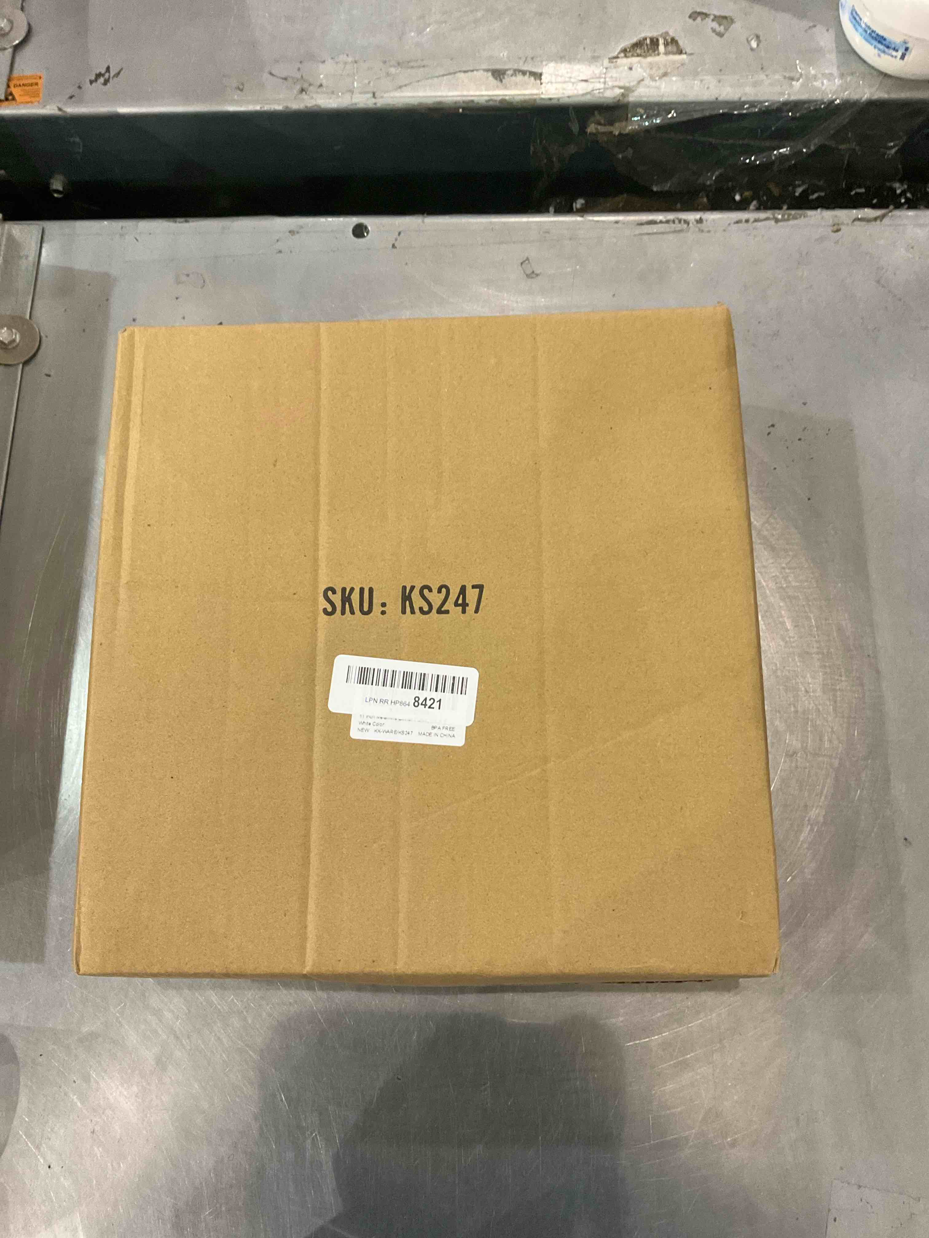 KX-WARE Melamine Plates set of 8, 11-inches Dinner Plates Set for Indoor and Outdoor Use, White