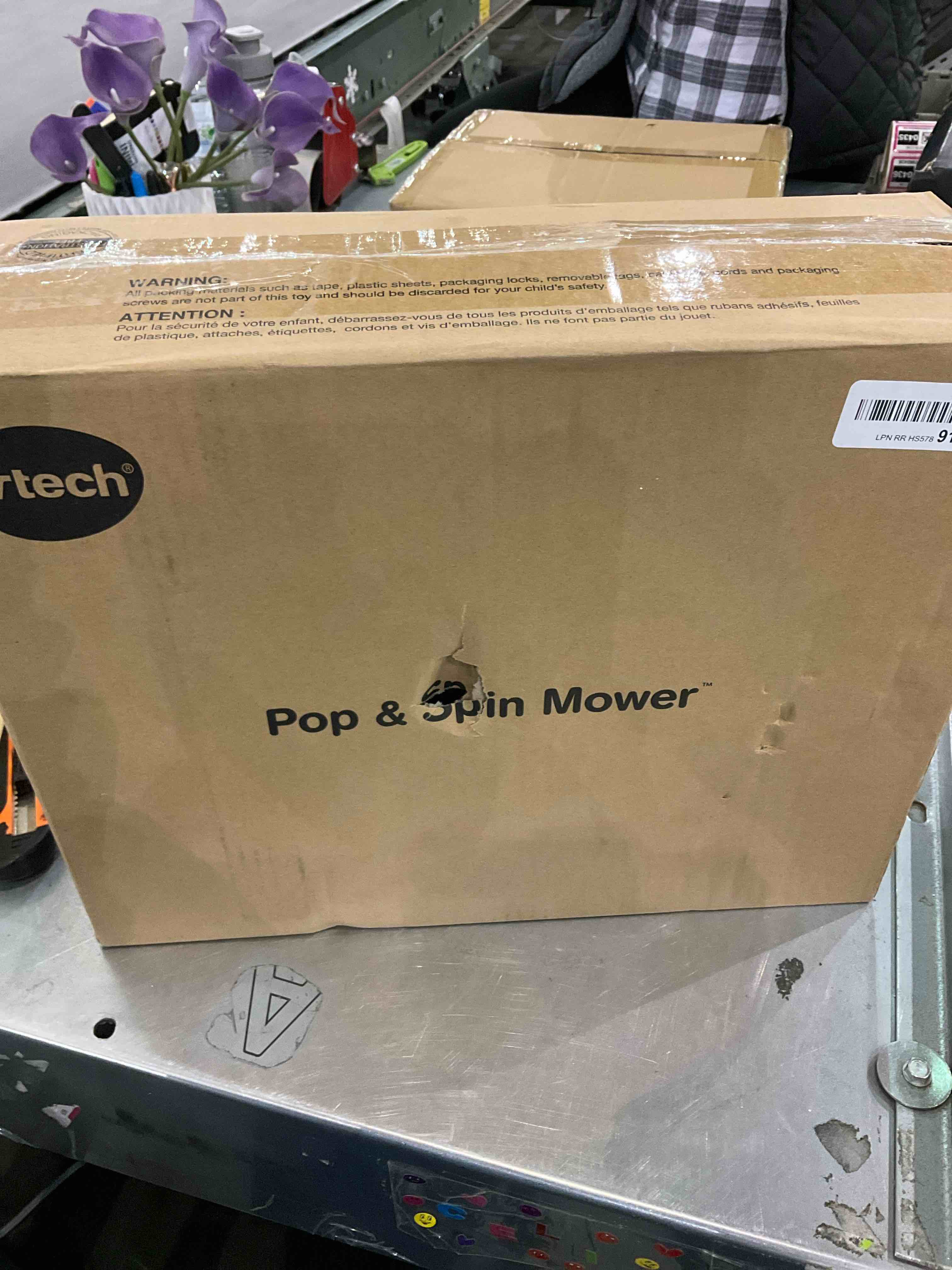 VTech Pop and Spin Mower Toy (Frustration Free Packaging) , Green