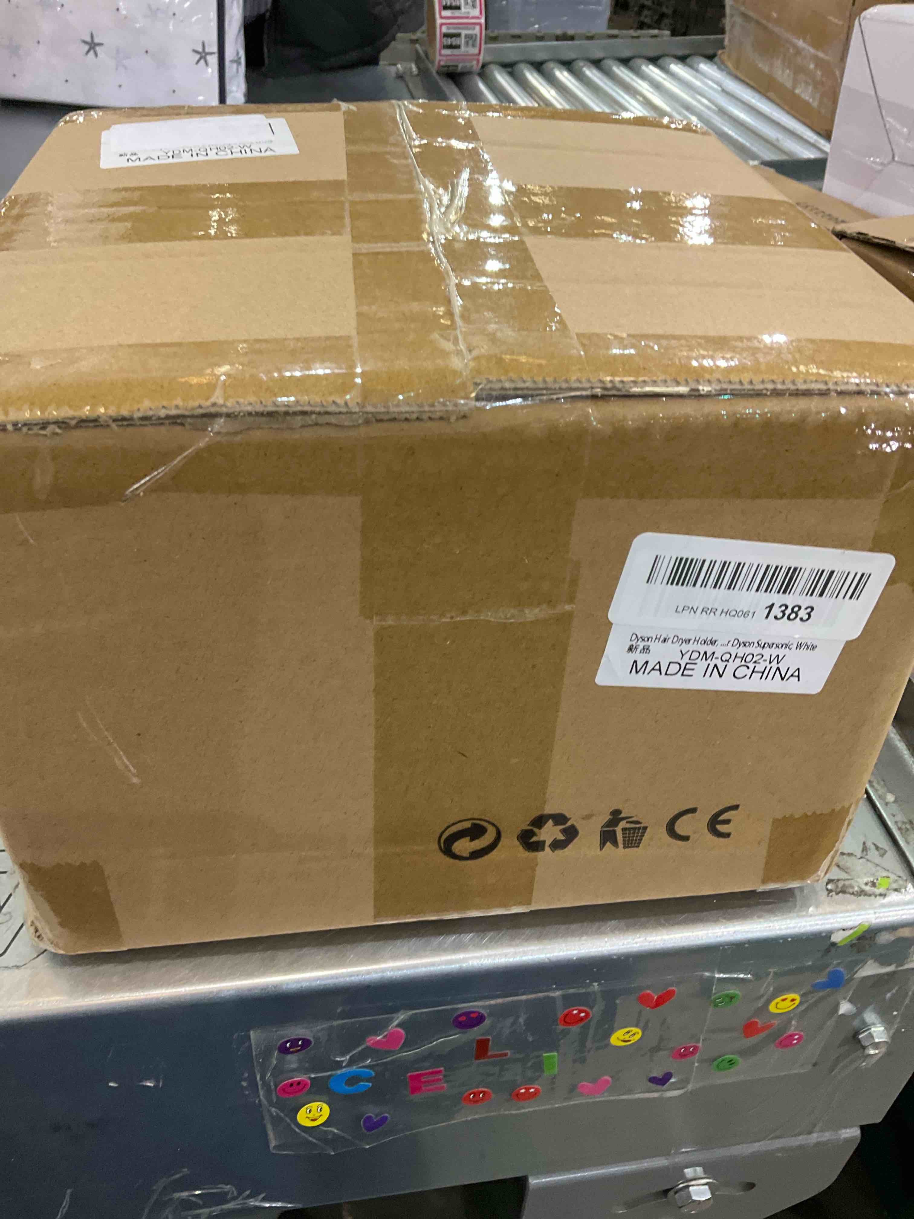 Dyson Hair Dryer Holder, Dyson Hair Dryer Stand, Holds 5 Hair Dryer Accessories, Silicone Protection, Magnetic Design, Rubber Base doesn't Move Around, Hair Dryer Bracket for Dyson Supersonic, Only Holder White