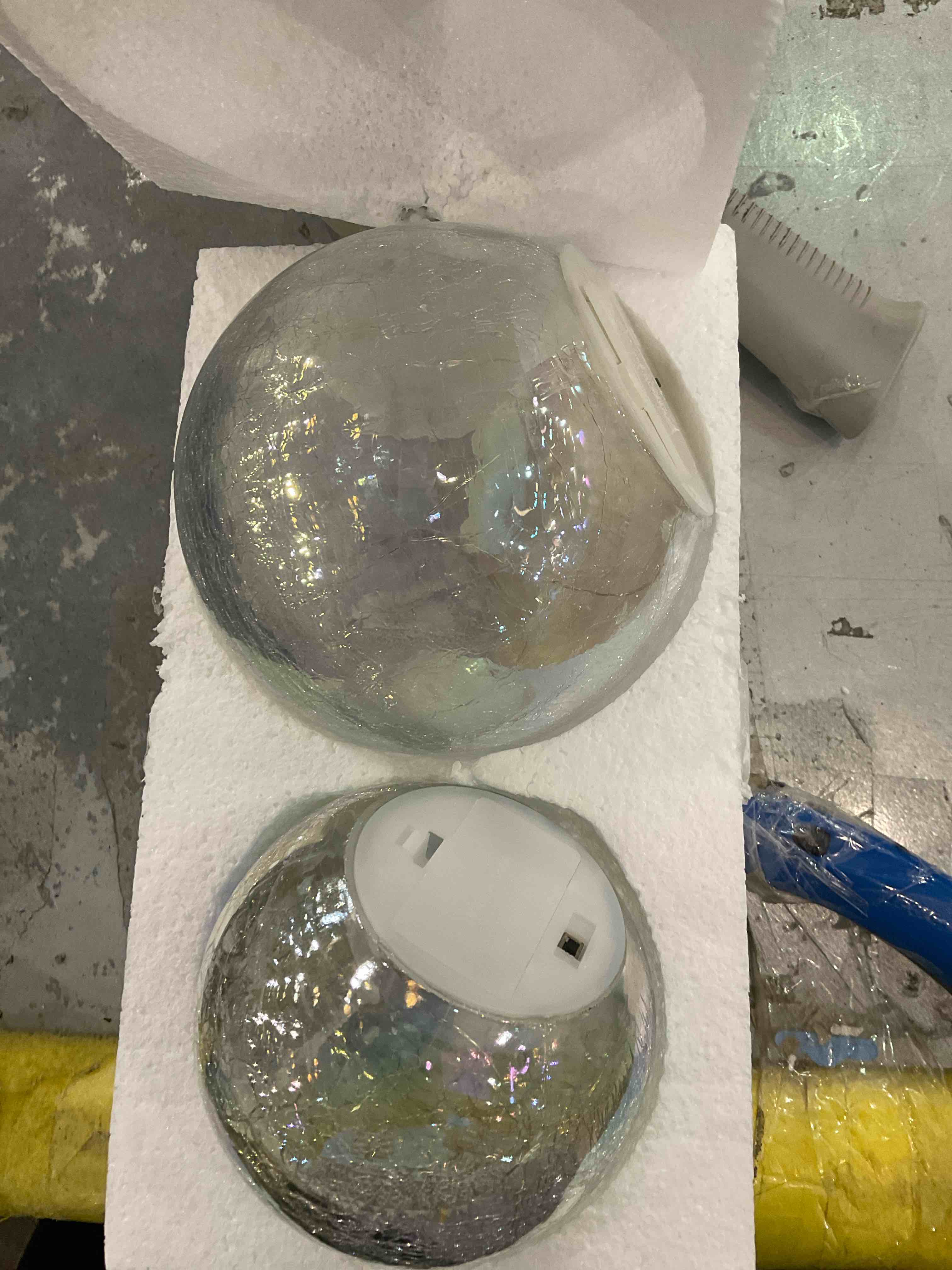 YCJIAAUT Garden Light Ball Light Orbs Decorative Balls Illuminated Spheres Outdoor Lighted Orb Orbs Decorative Balls Lighted Garden Orb Light Sphere Gazing Ball Light Outdoor Ball Lights Light Orb