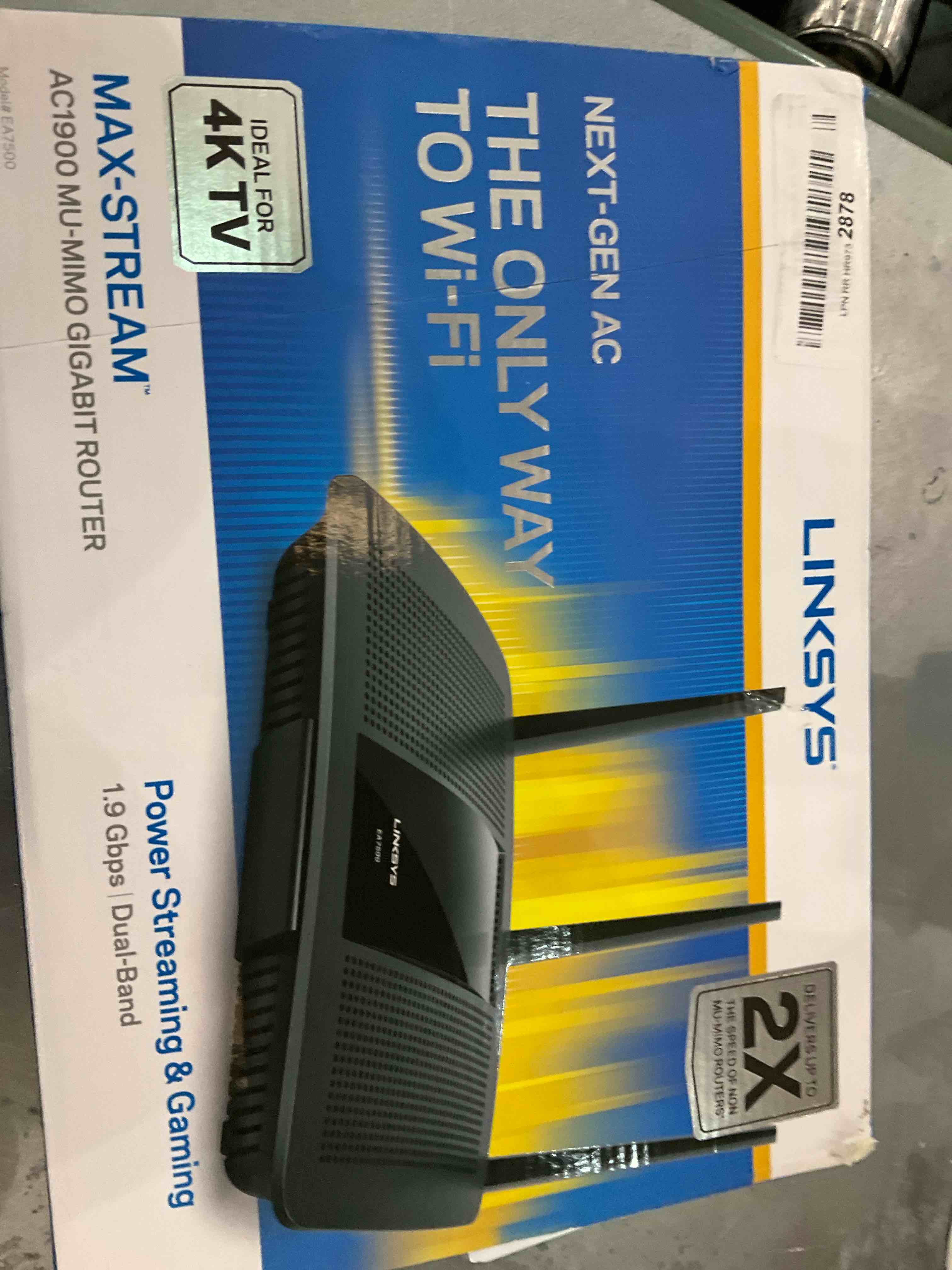 Linksys EA7500 Dual-Band ...Mimo Fast Wireless Router) 