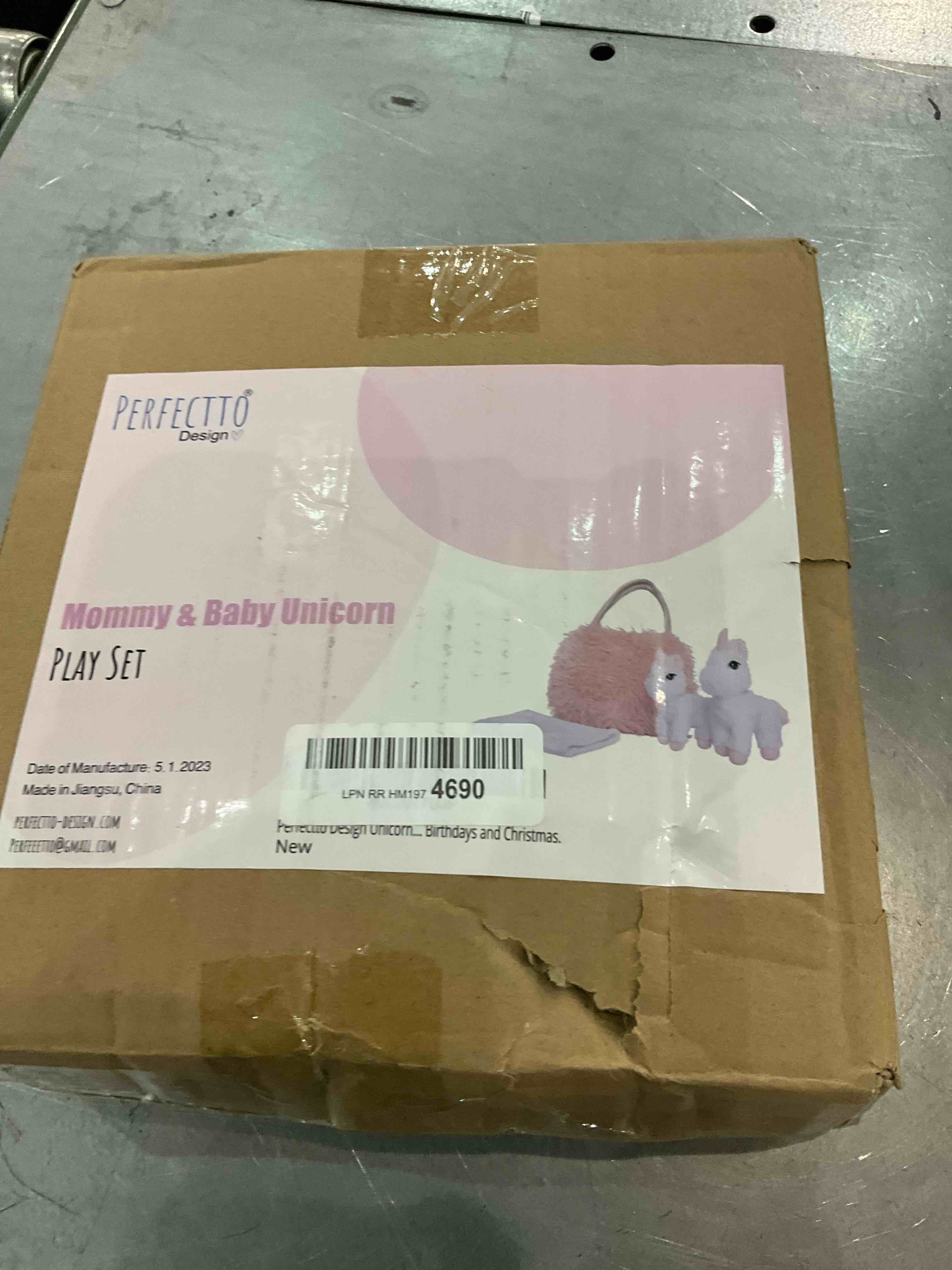 mommy and baby unicorn play set