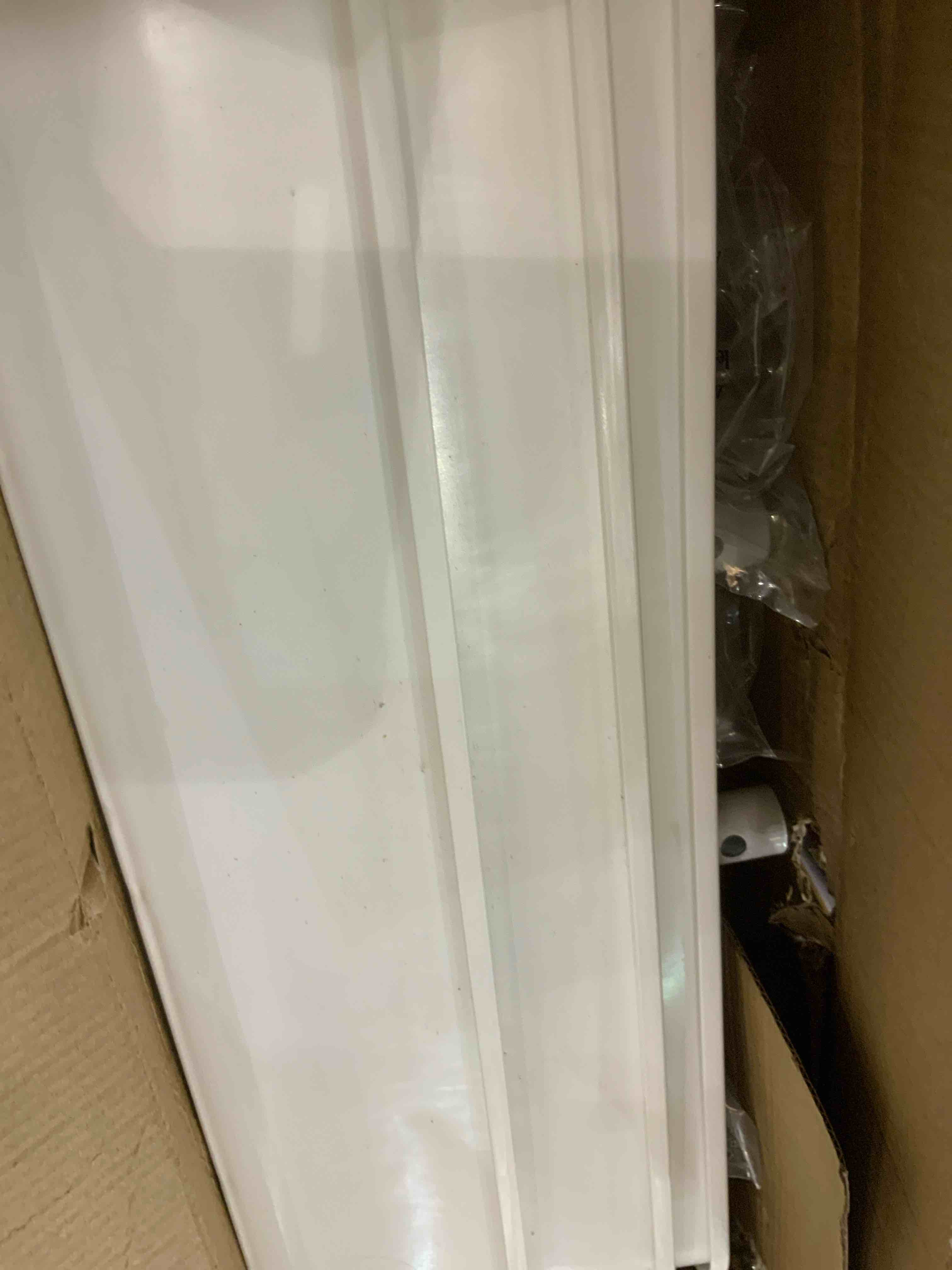 Simple Houseware 3-Tier Kitchen Cart Multifunctional Rolling Utility Cart with 2 dividers and Hanging Bucket, White