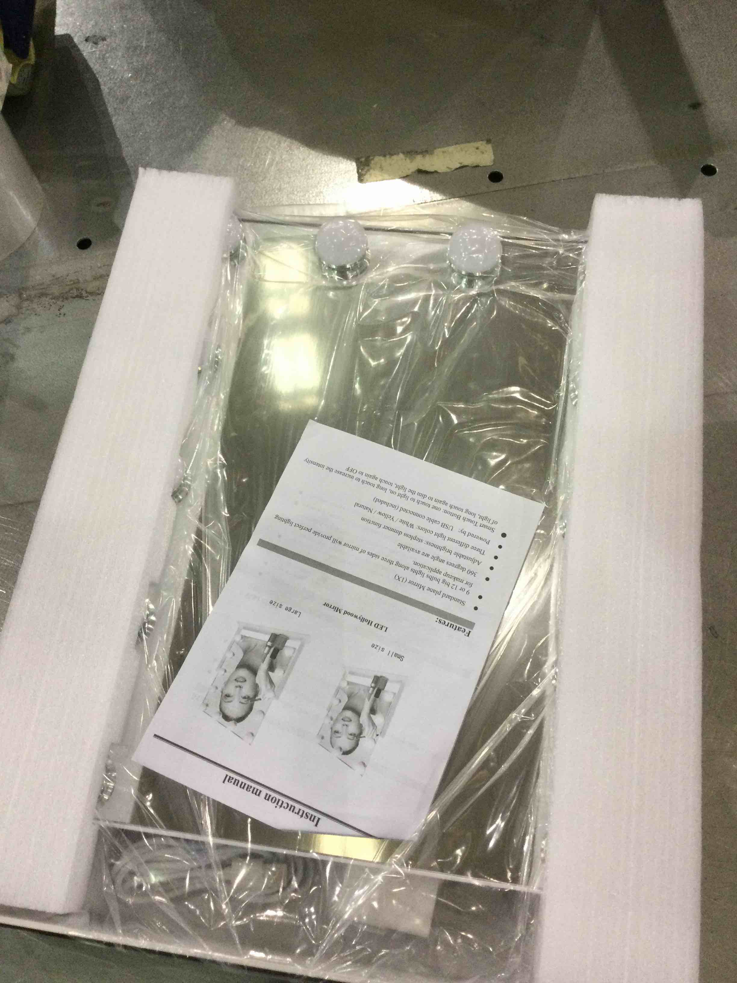 HIEEY Hollywood Vanity Mirror with Lights, Makeup Mirror with 12 Dimmable Bulbs Lights, Three Color Lighting Modes, and 5X Magnification Mirror, Smart Touch Control, 360Â°Rotation (White,Gift Box)